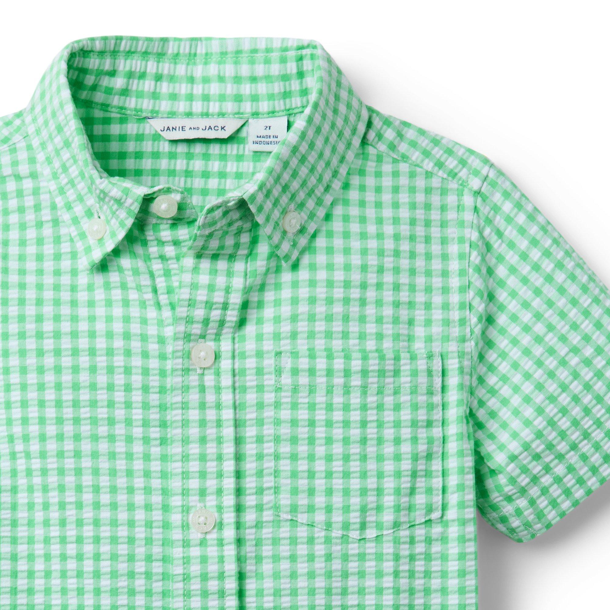 Gingham Seersucker Shirt image number 1