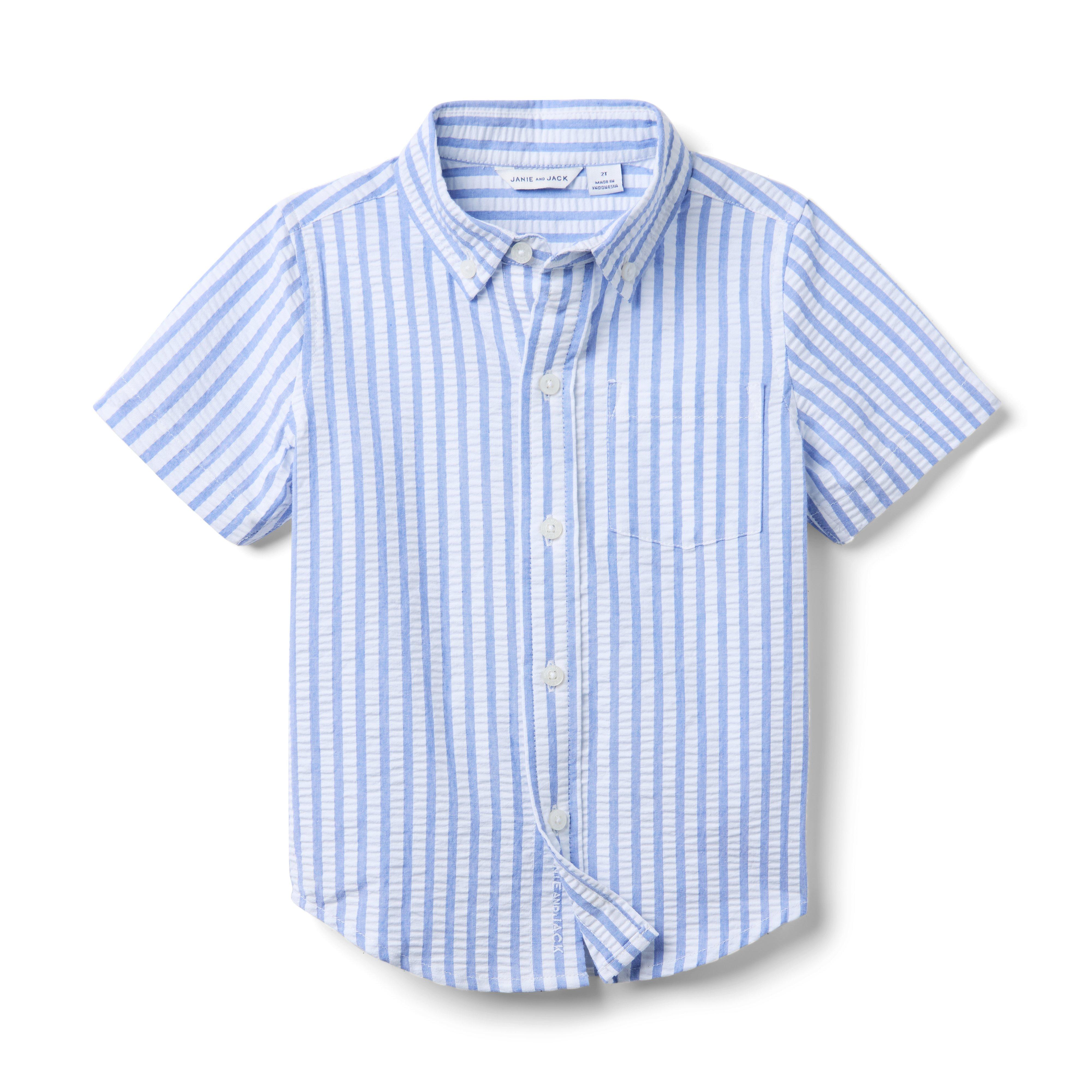 Striped Seersucker Shirt