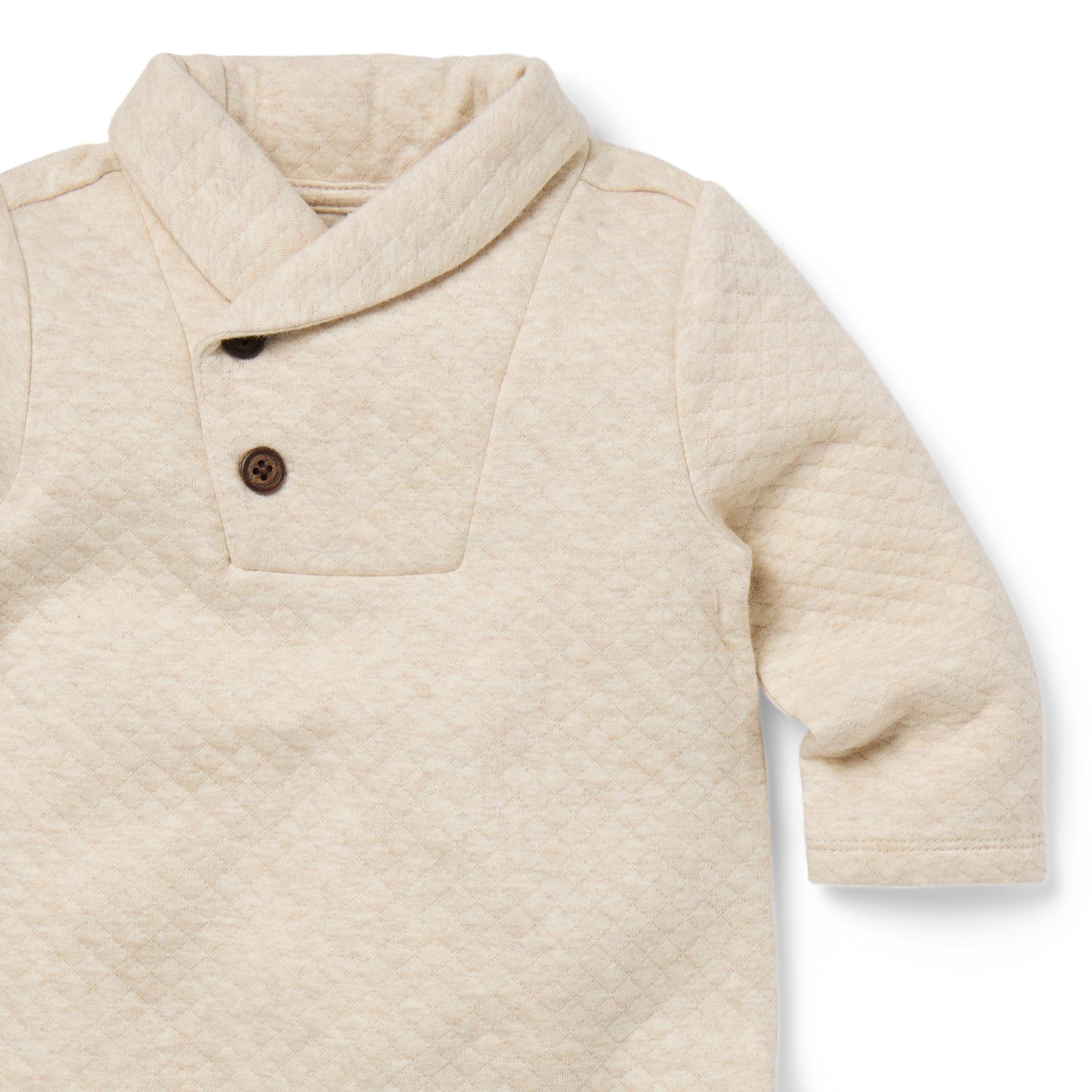Baby Shawl Collar Quilted One-Piece image number 2