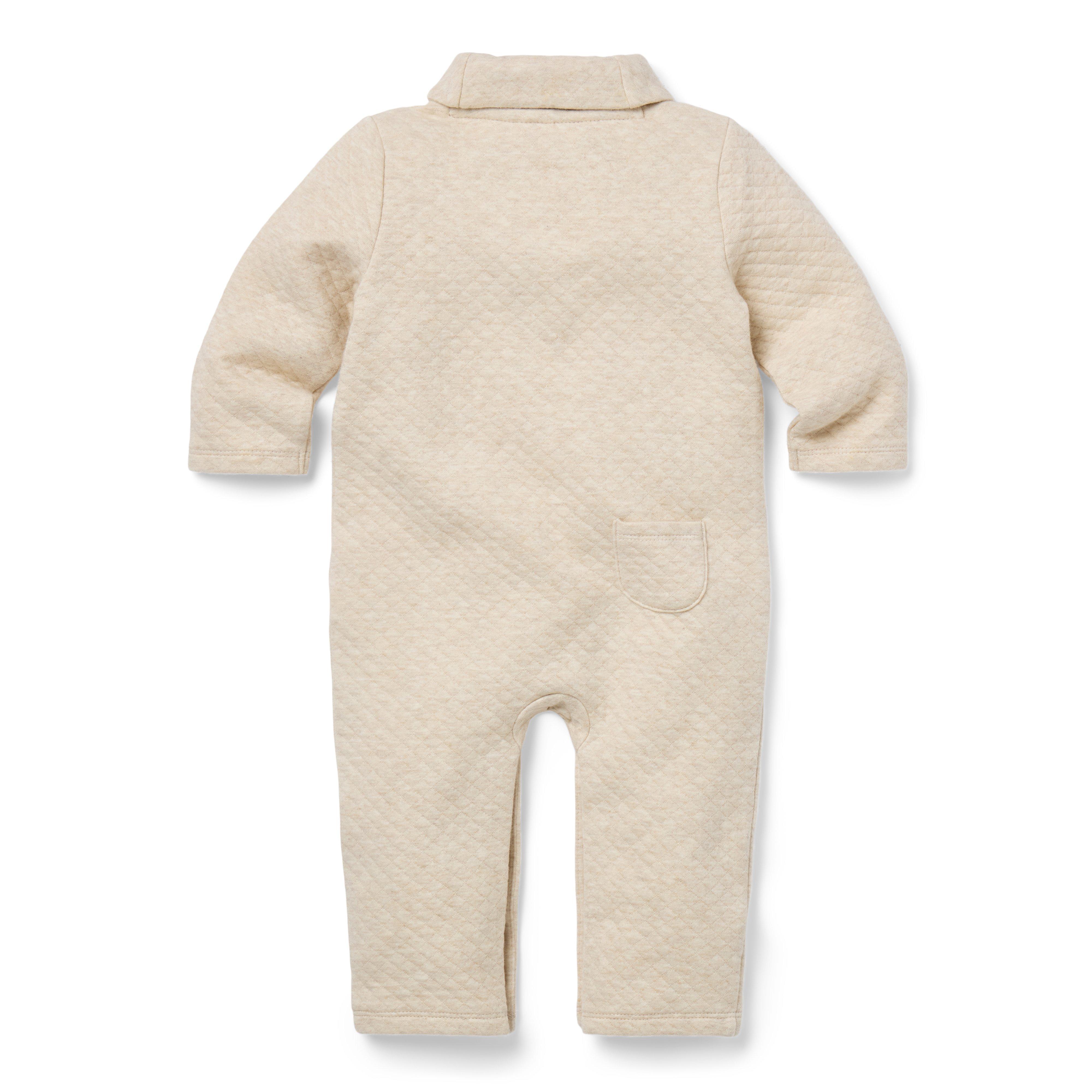 Baby Shawl Collar Quilted One-Piece image number 1