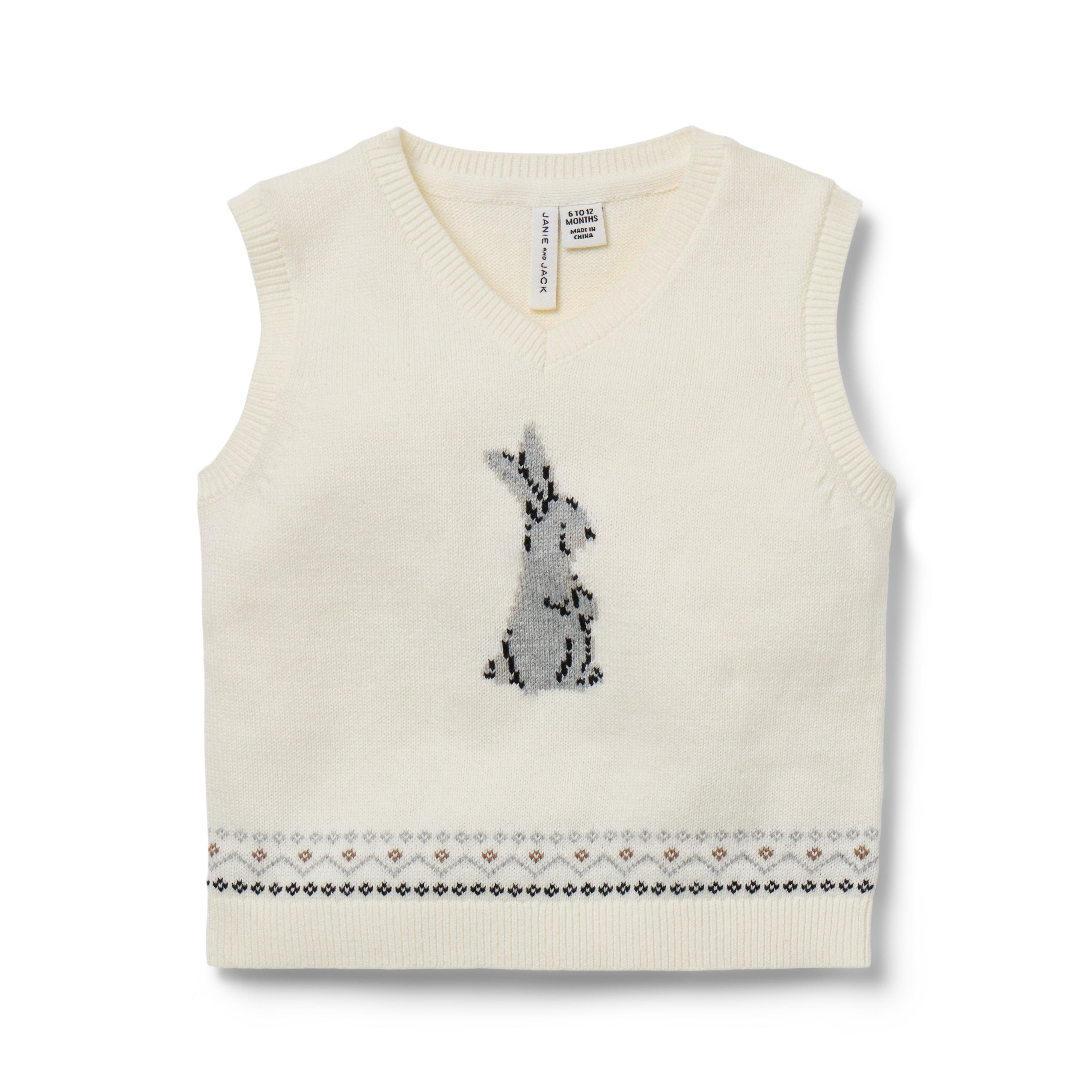 Baby Bunny Fair Isle Sweater Vest image number 0