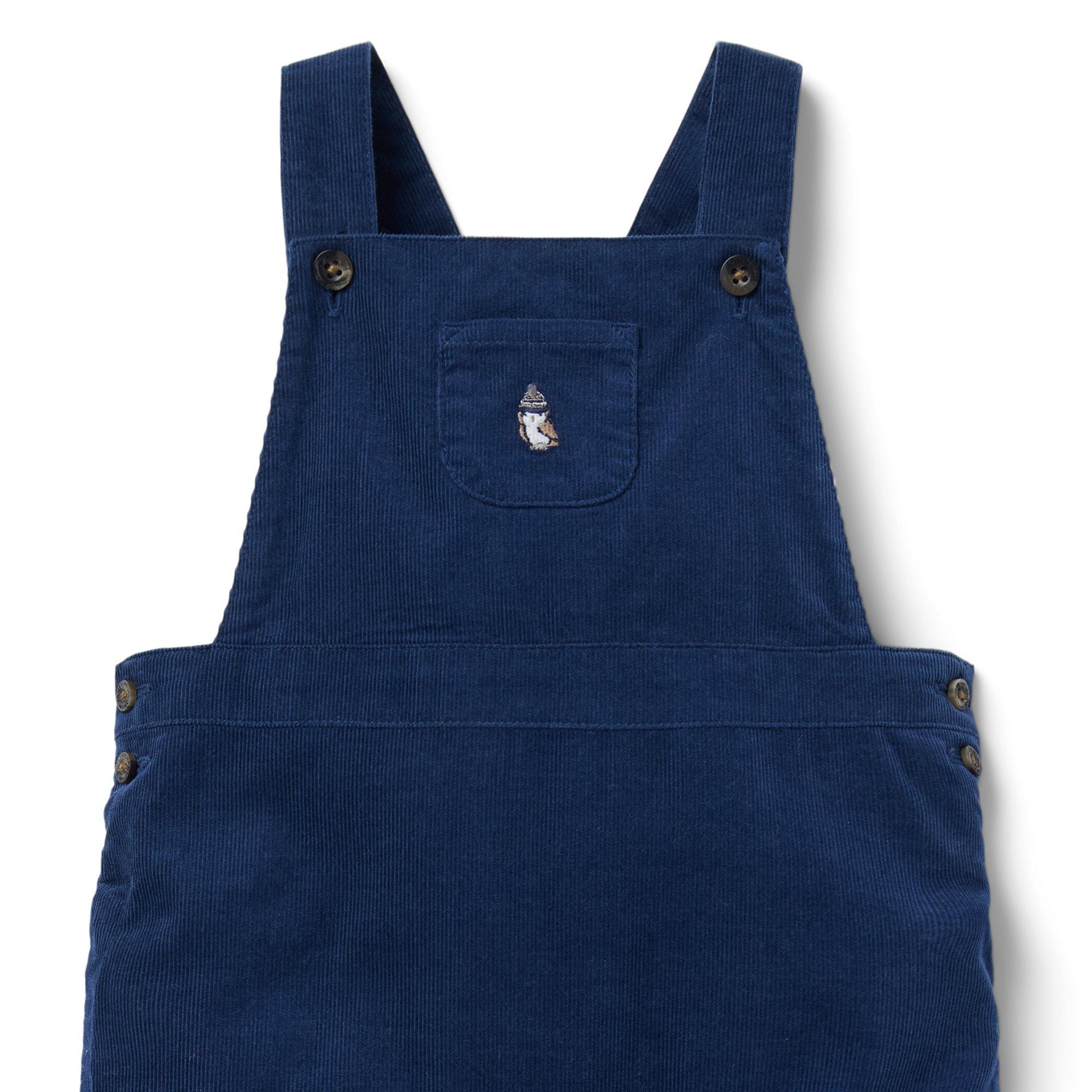 Baby Owl Corduroy Overall image number 2