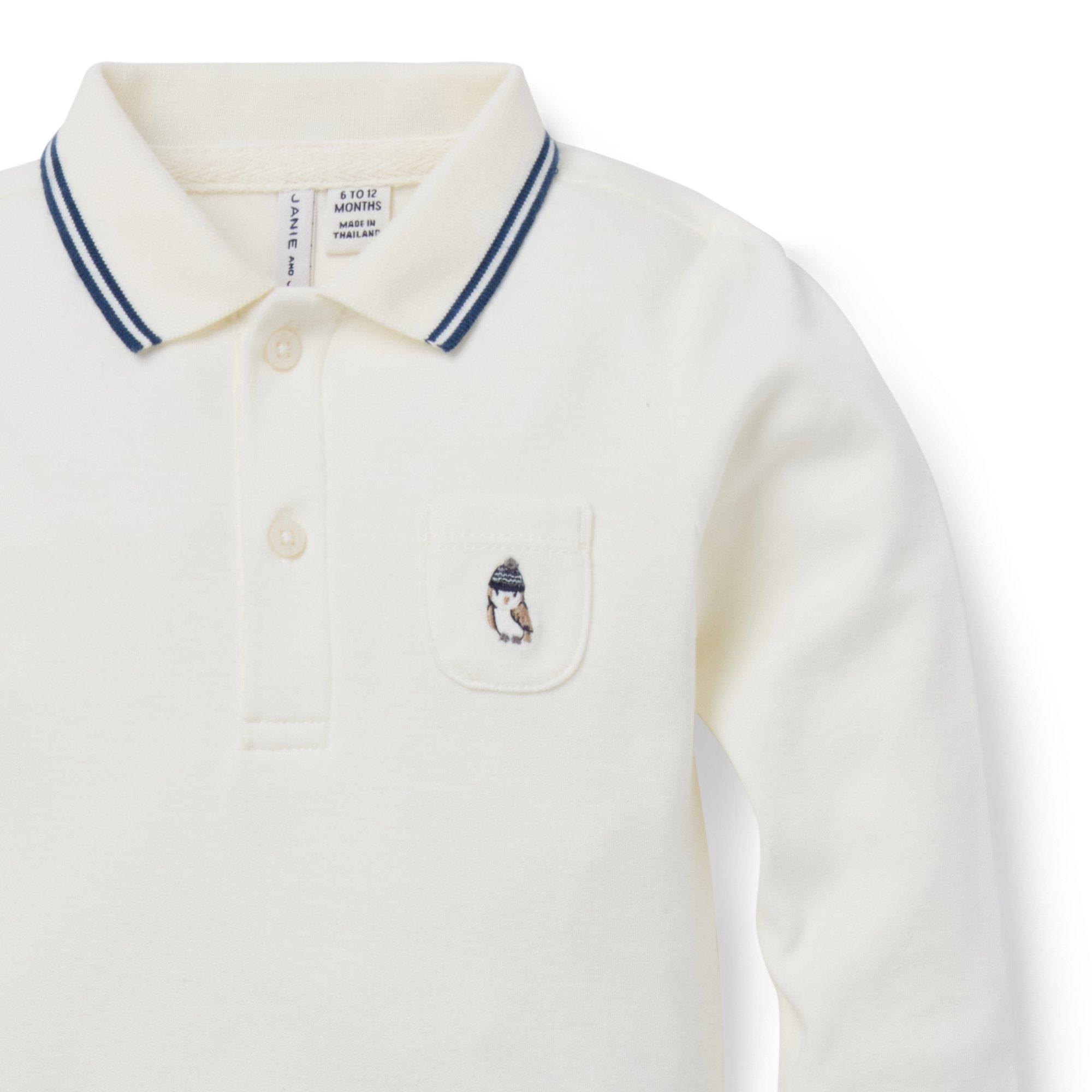 Baby Owl Polo Bodysuit image number 1
