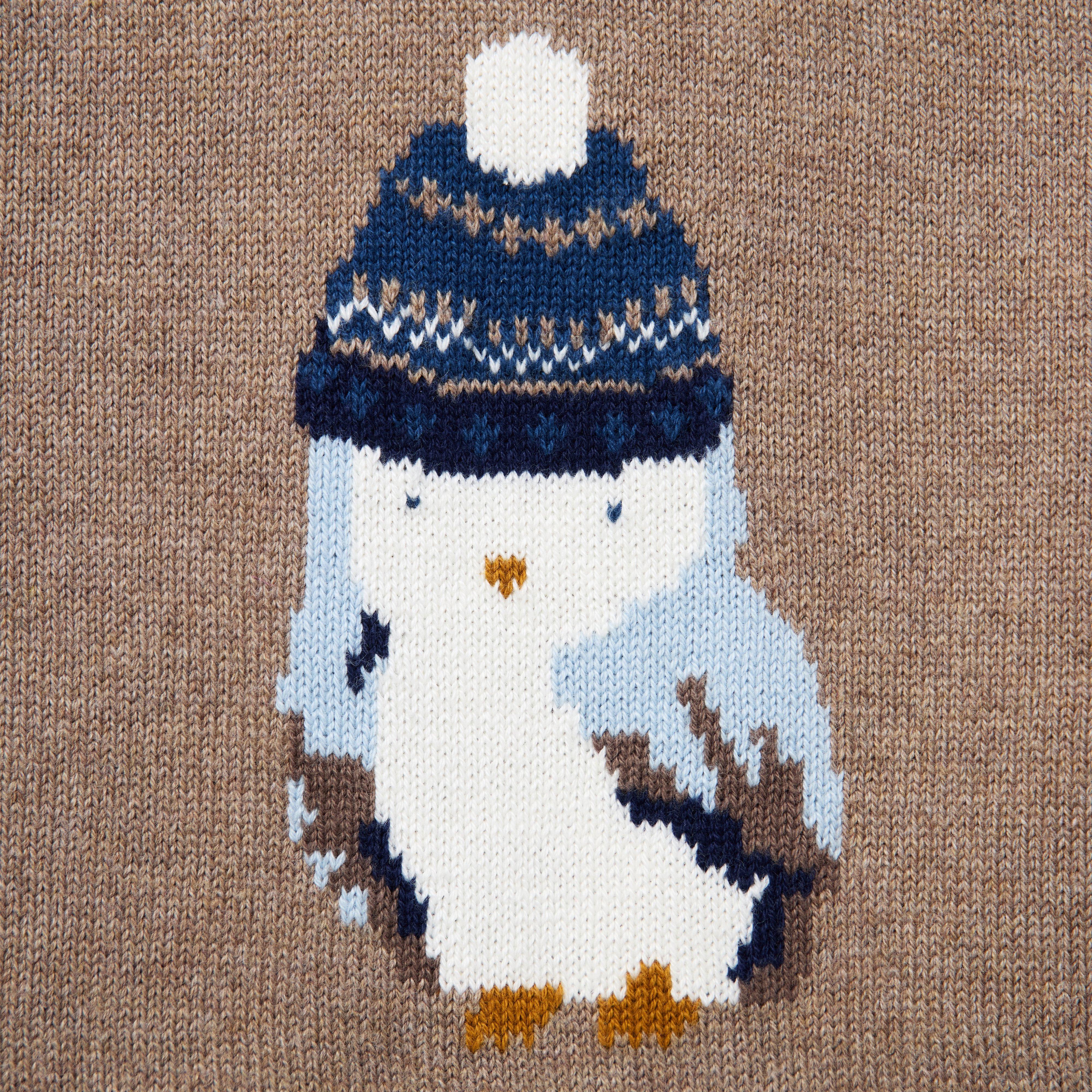 Baby Owl Sweater One-Piece image number 2