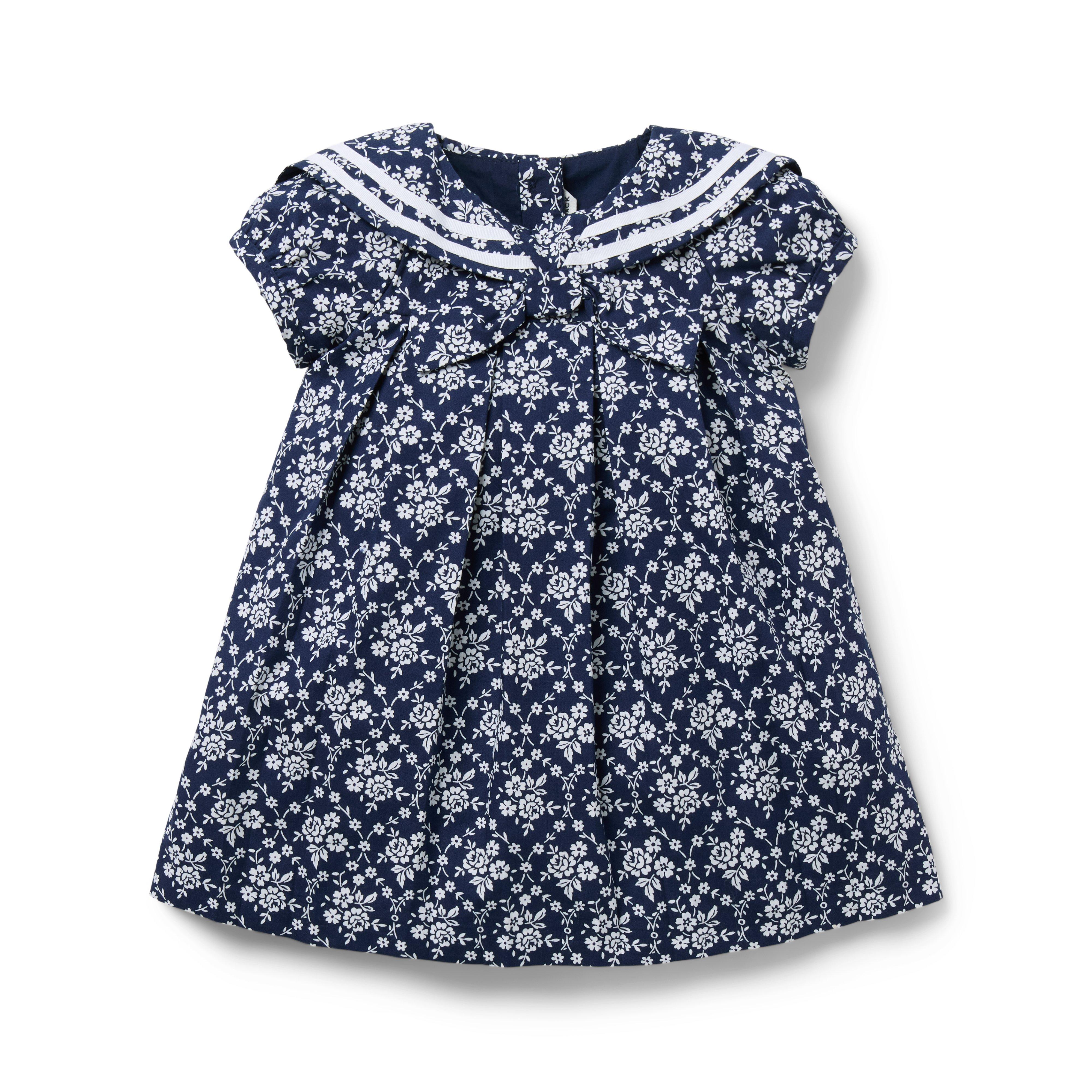 The Floral Sailor Baby Dress image number 0