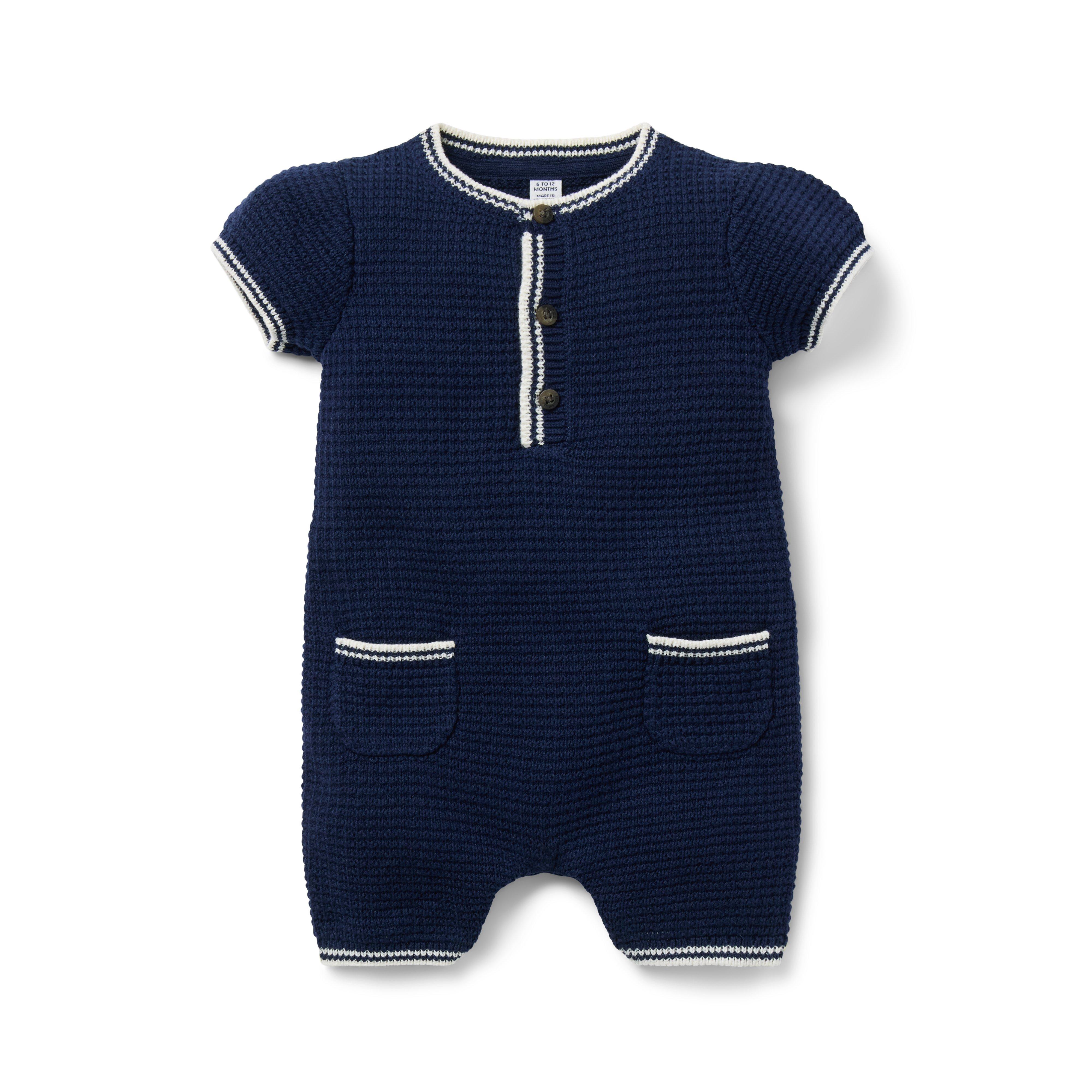 Baby Waffle Knit Romper image number 0
