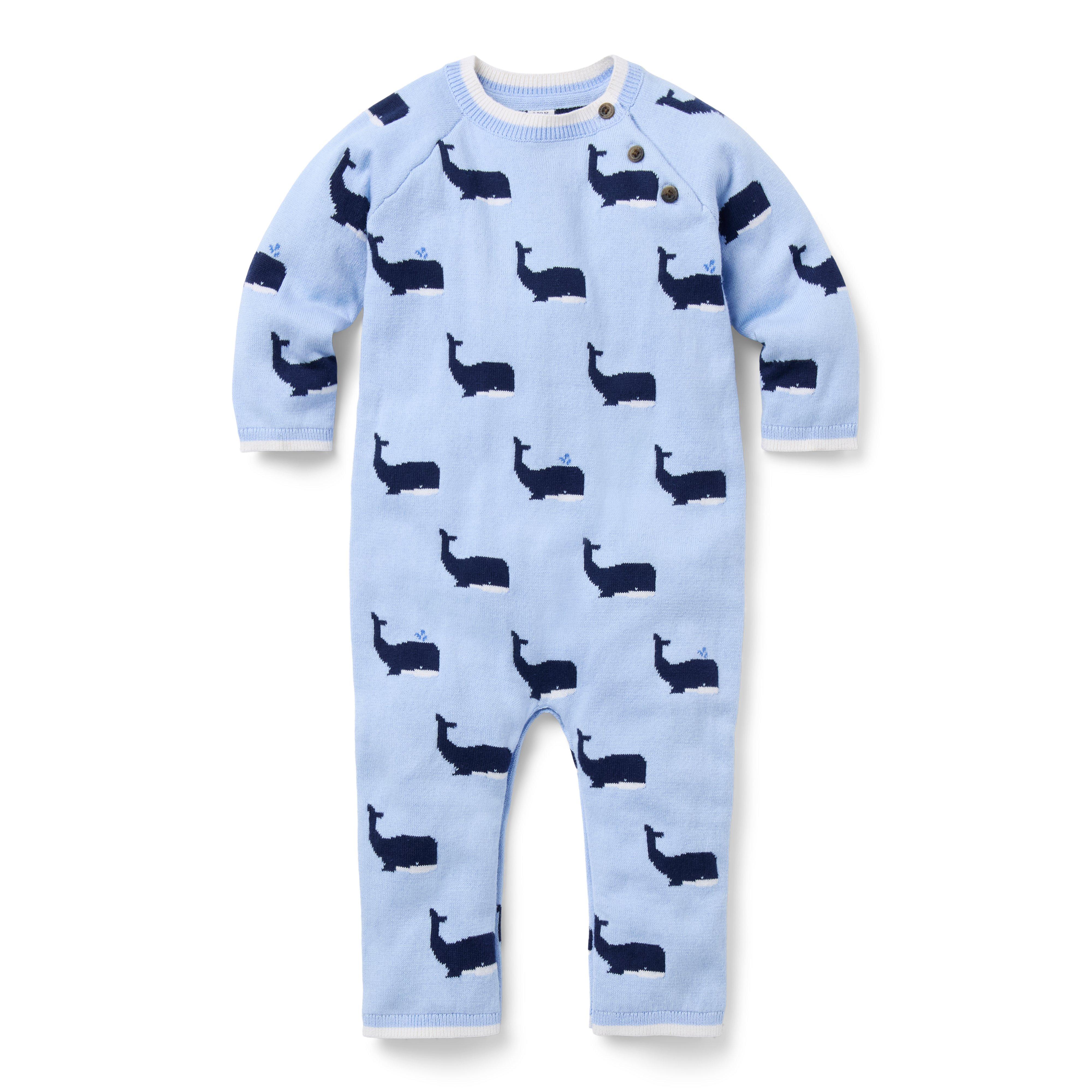 Baby Whale Sweater One-Piece image number 0