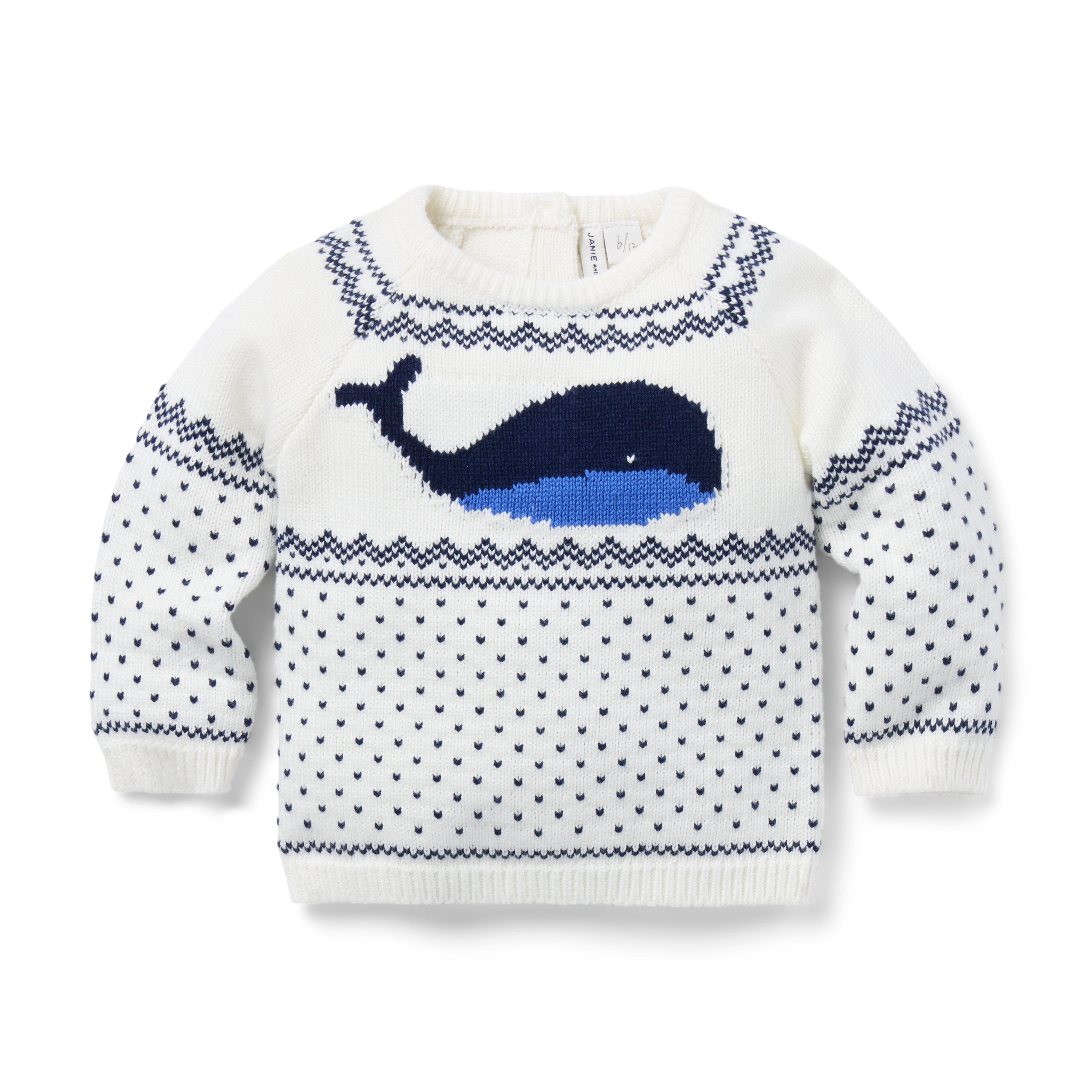 Baby Whale Fair Isle Sweater