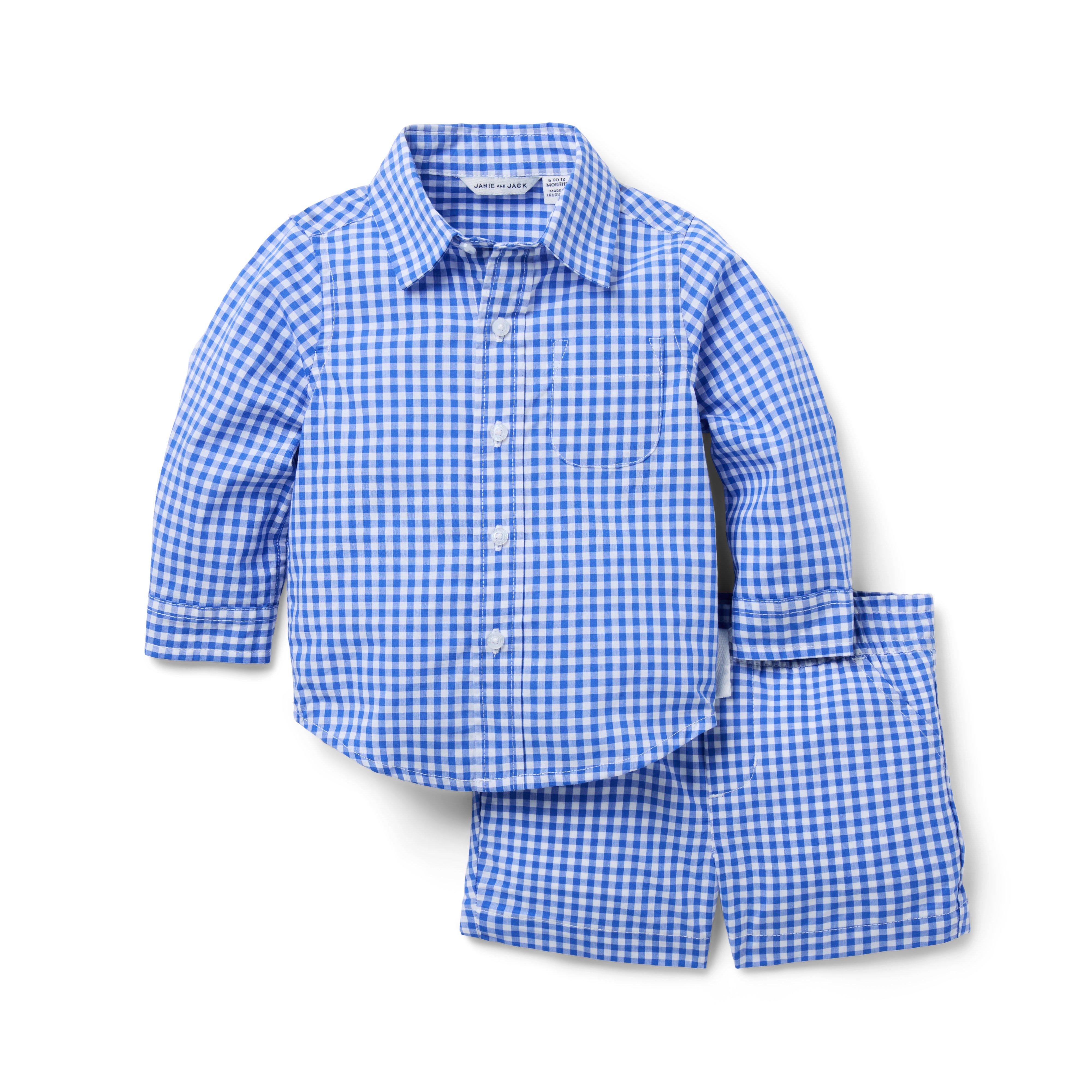 The Long Sleeve Cabana Matching Baby Set