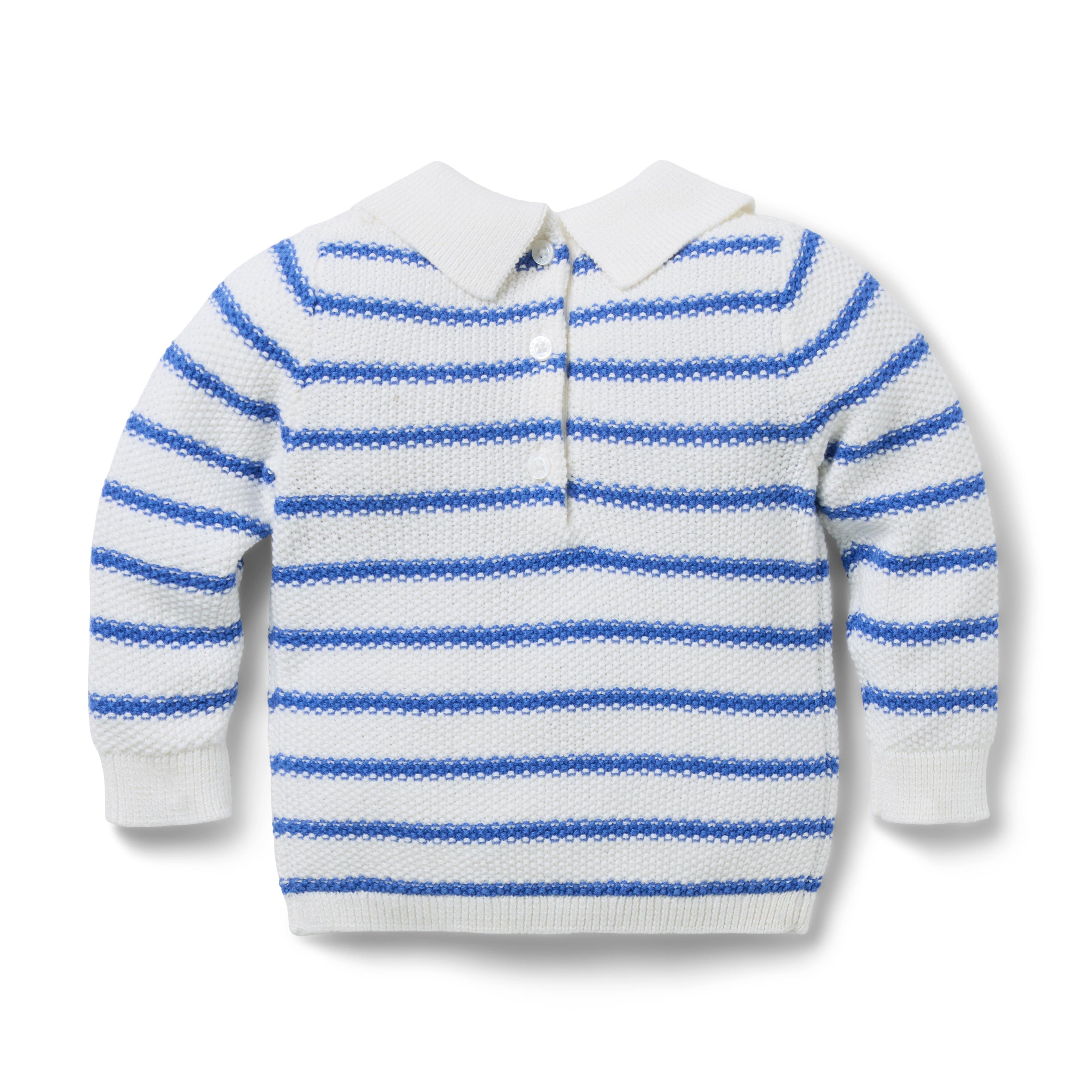 Baby Striped Collared Sweater image number 1