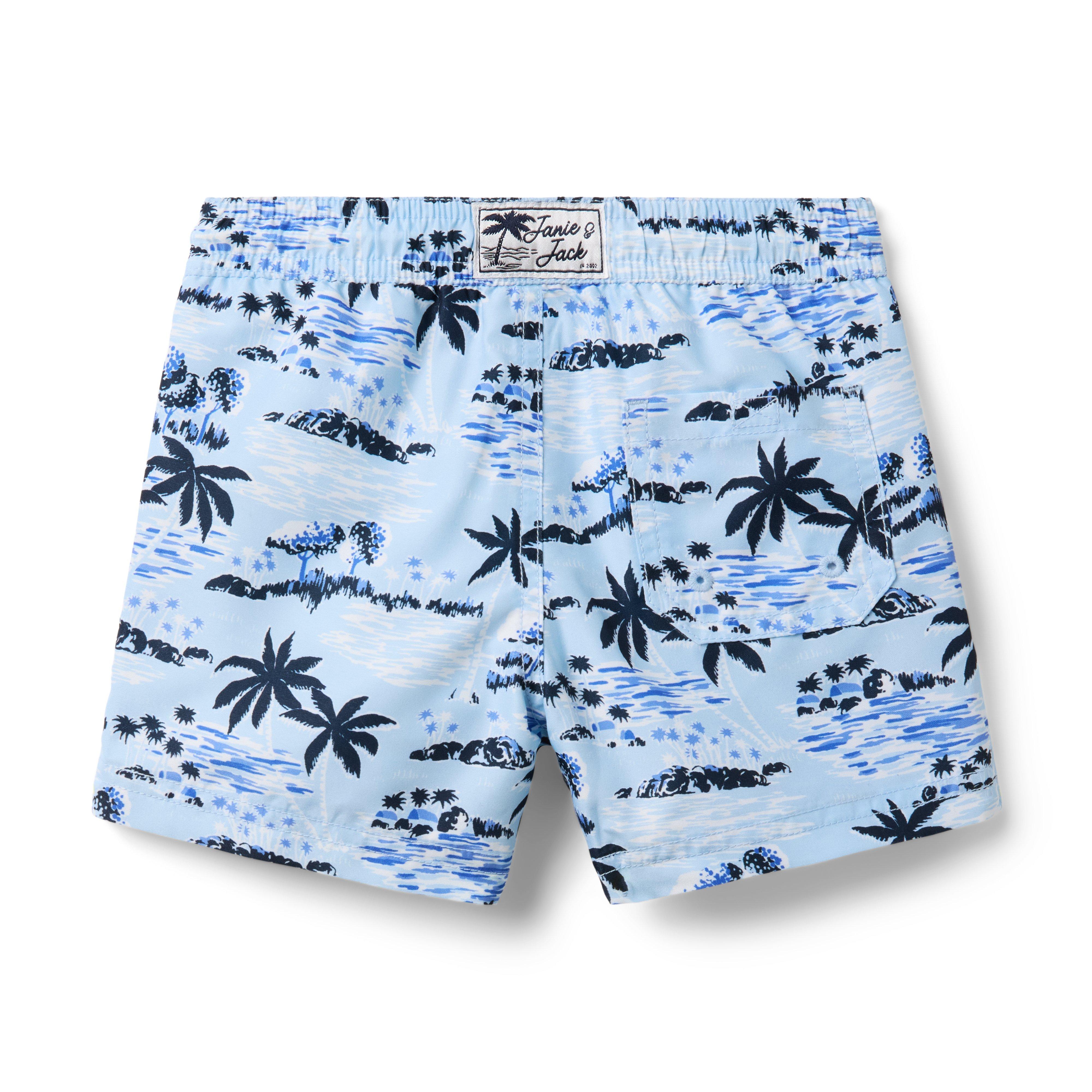 Recycled Palm Swim Trunk image number 1