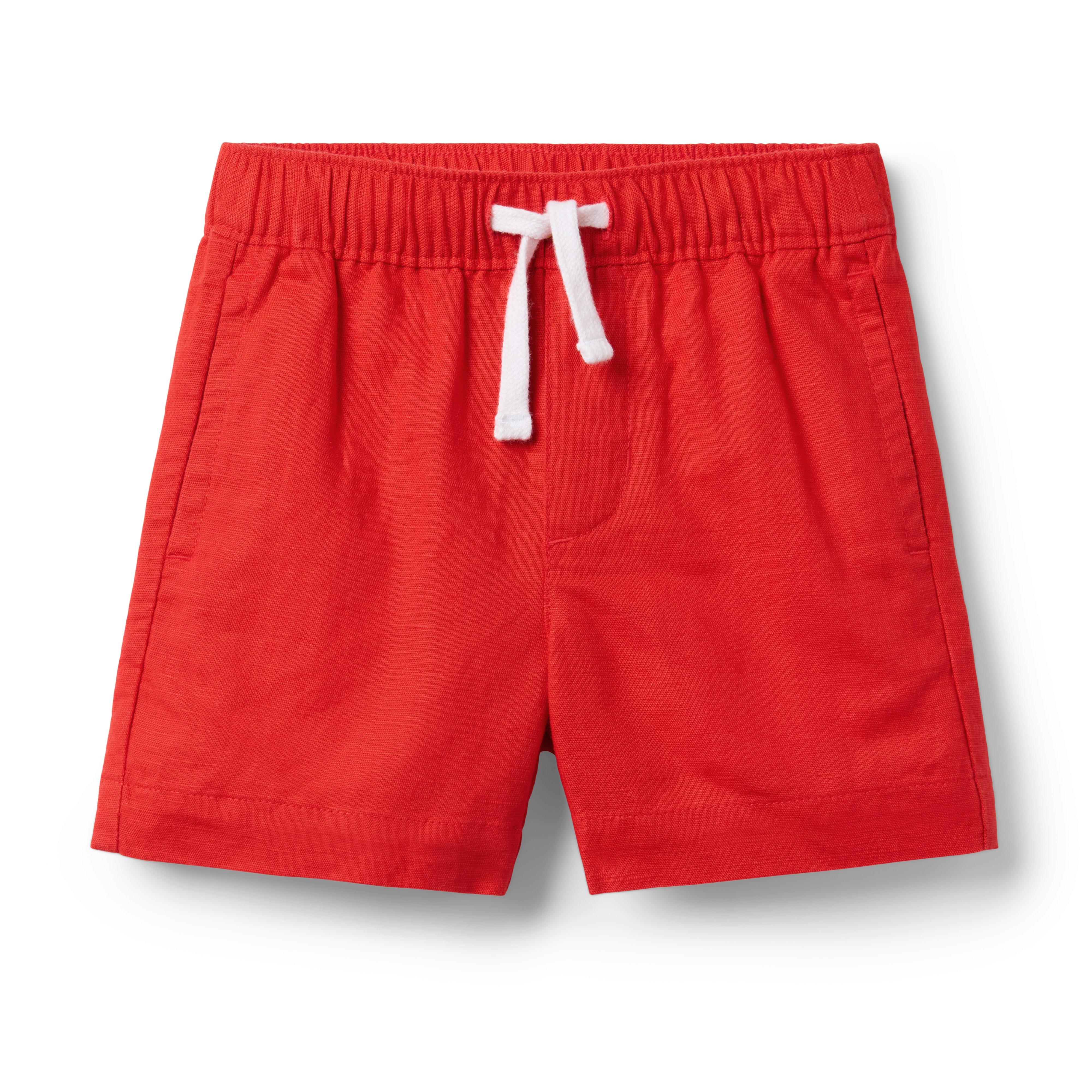 Linen-Cotton Pull-On Short