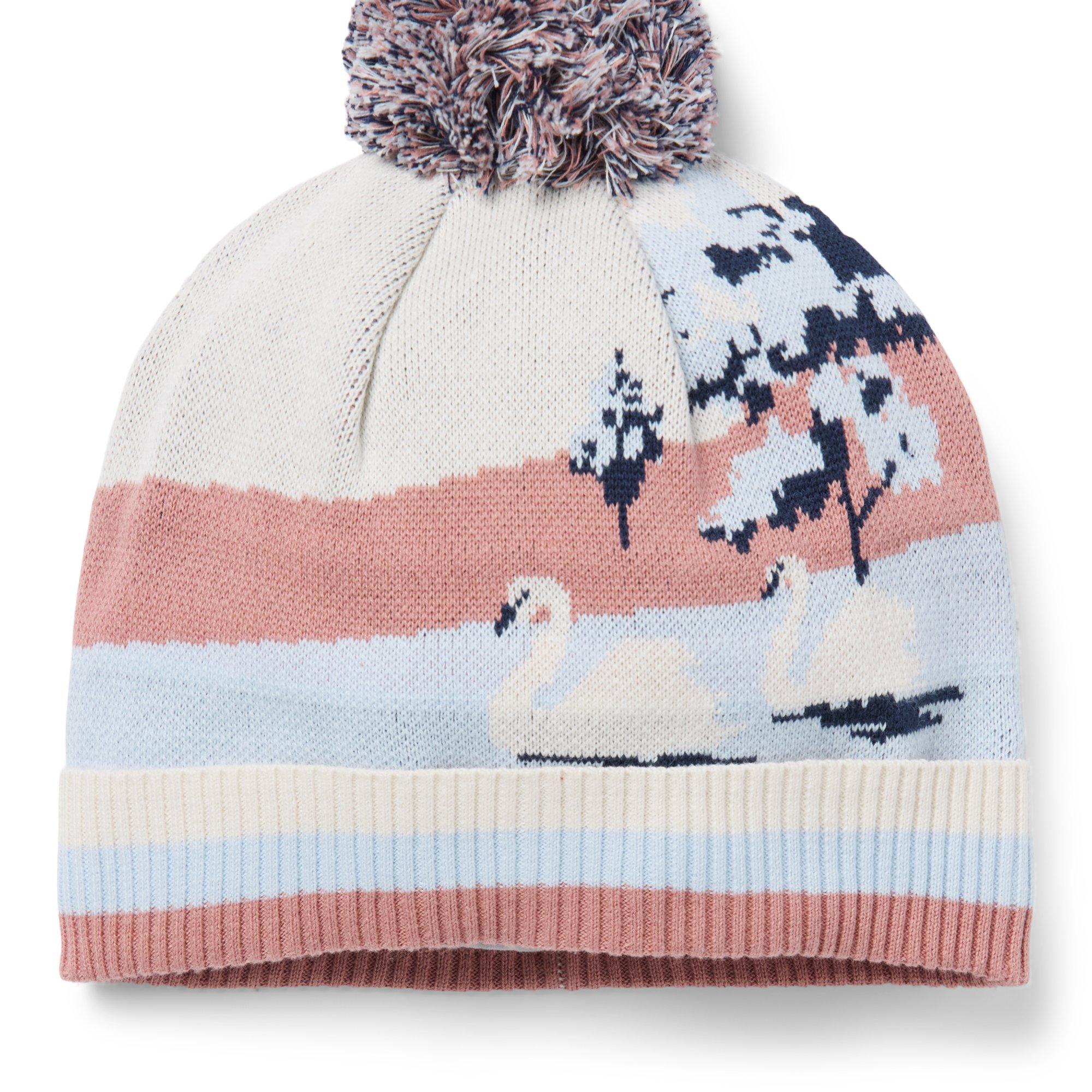 Swan Pom Beanie image number 1