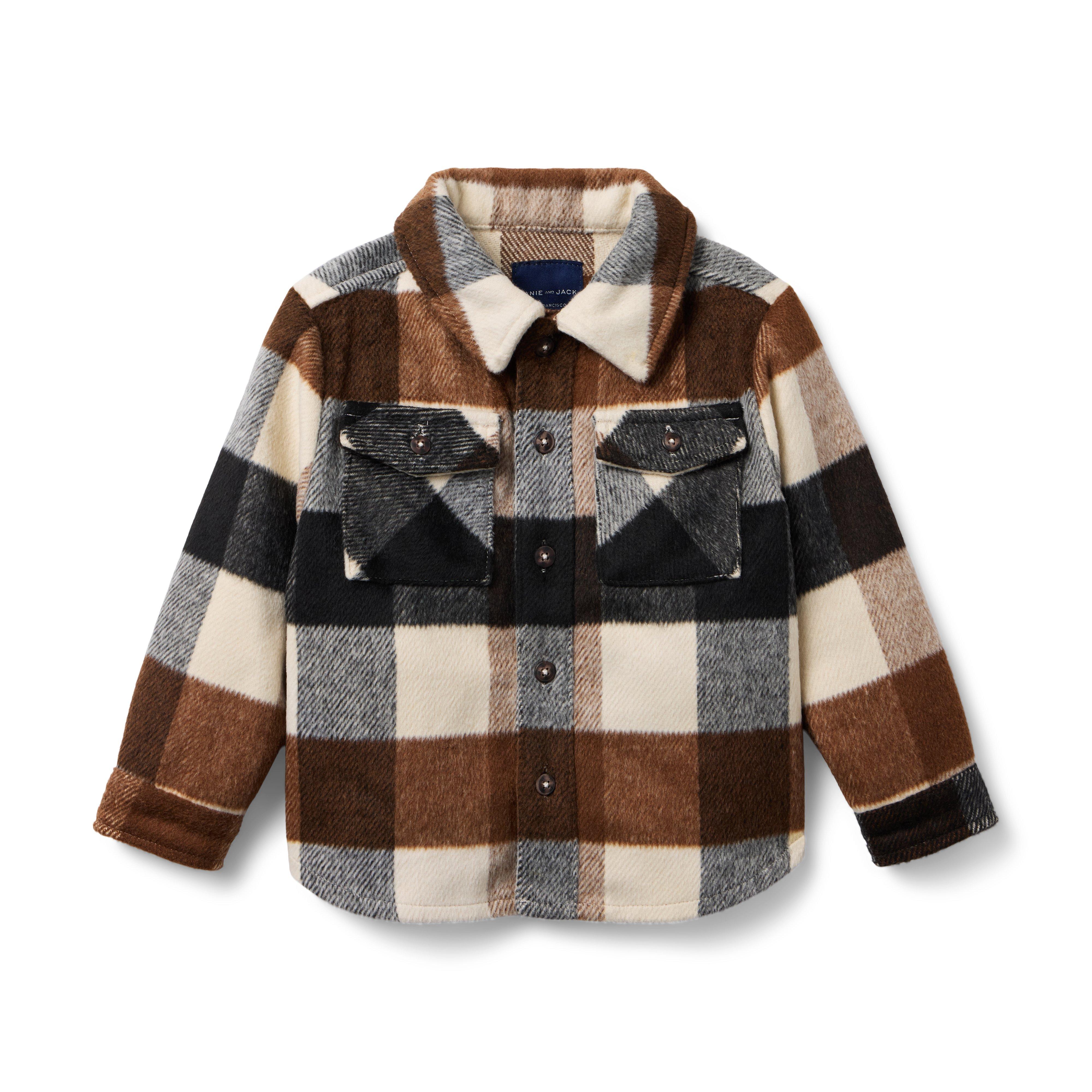 The Plaid Brushed Twill Shirt Jacket