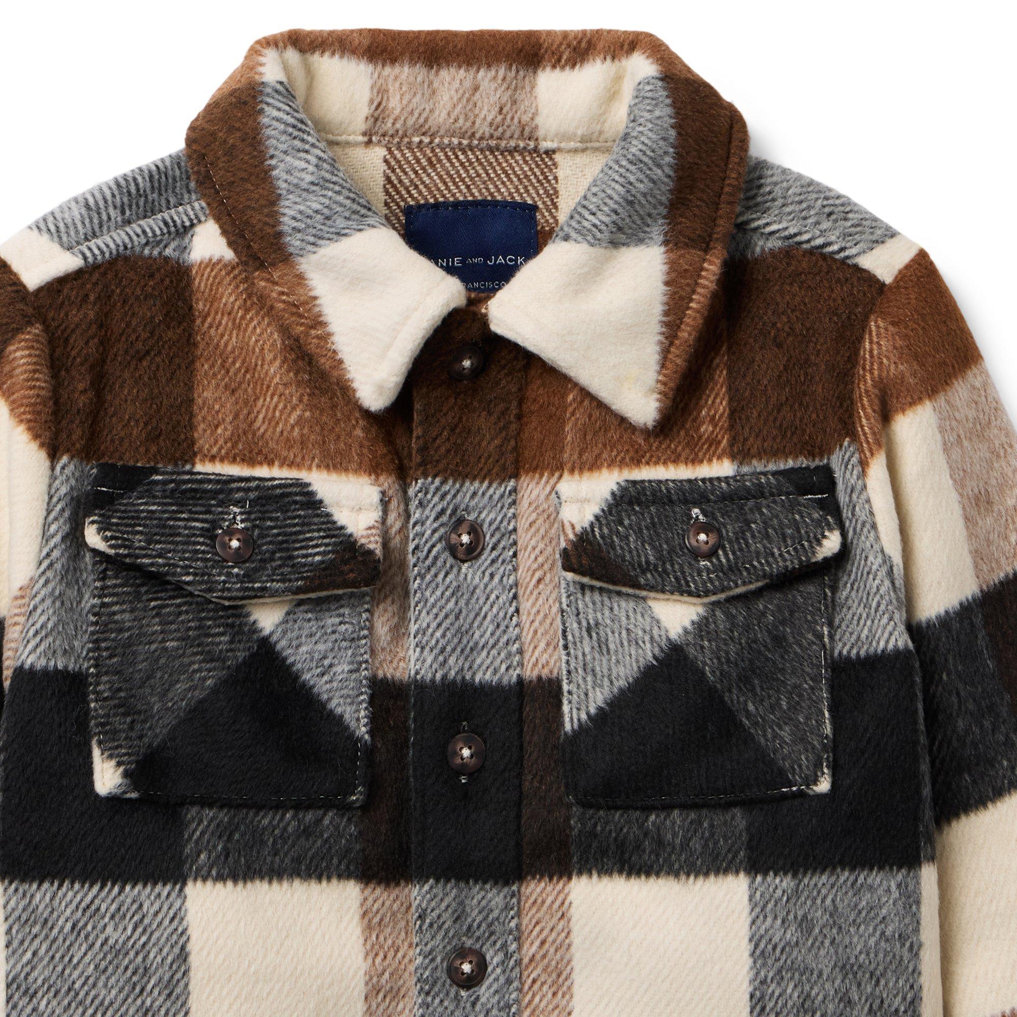 The Plaid Brushed Twill Shirt Jacket image number 3