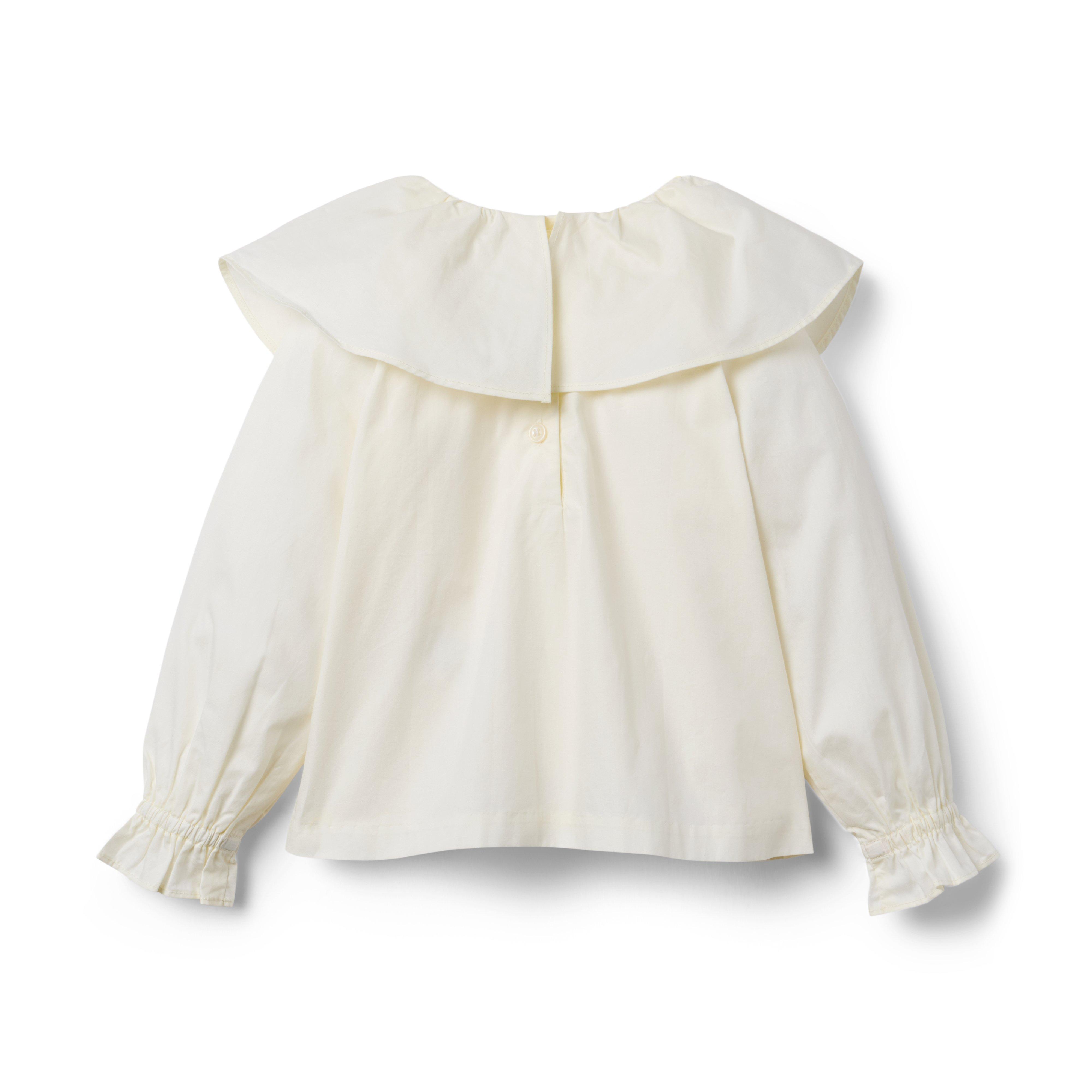 Poplin Bow Collar Top image number 1