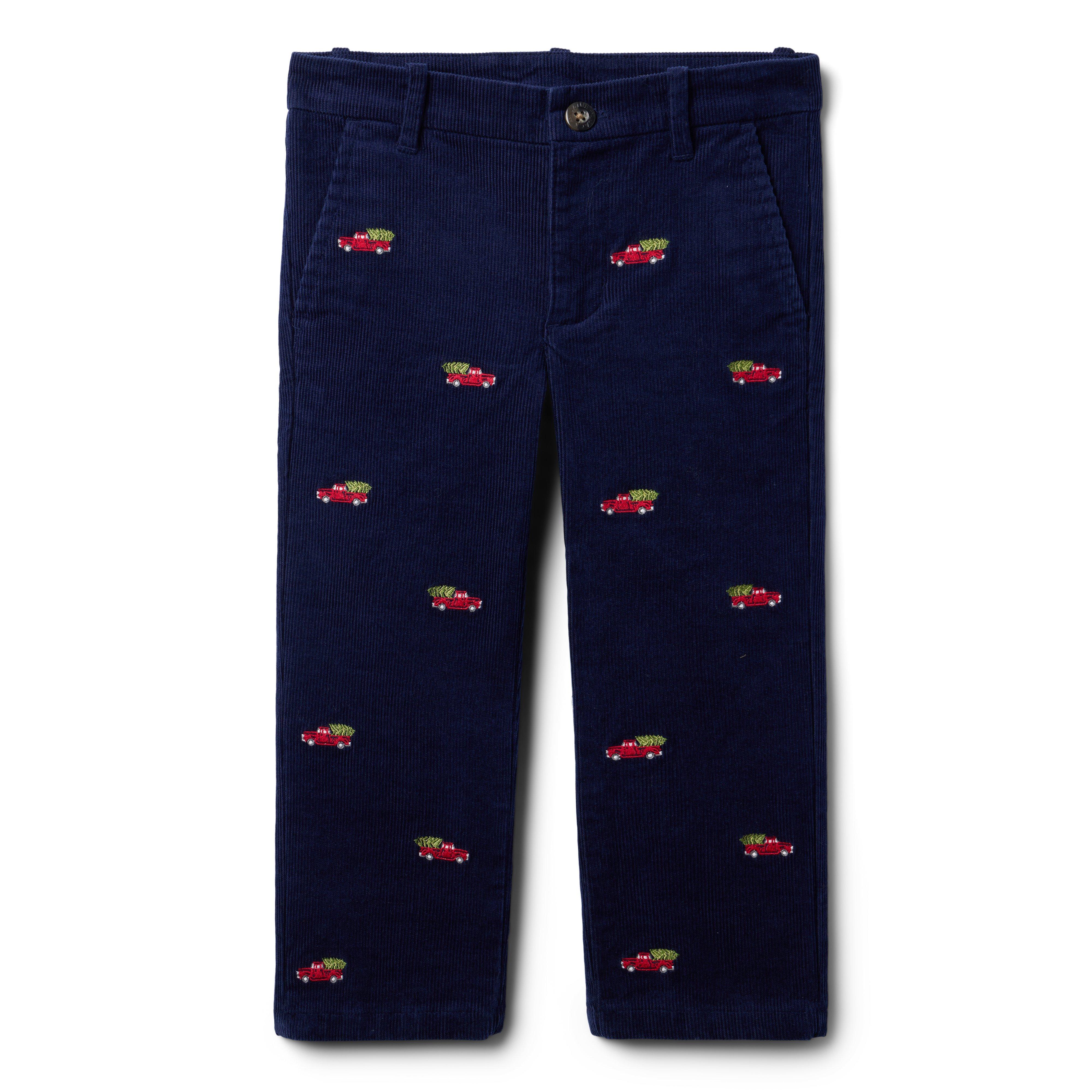 The Embroidered Holiday Corduroy Pant