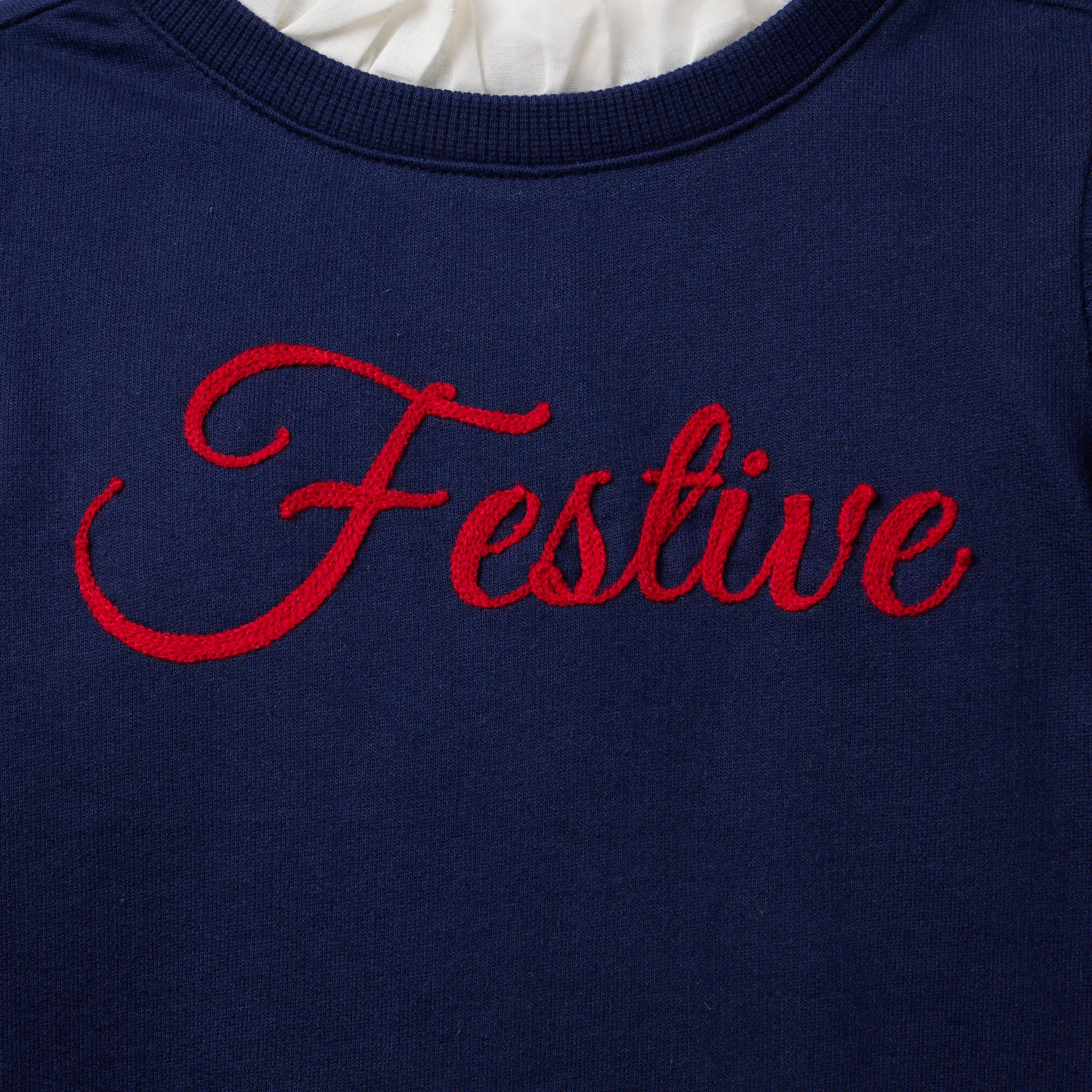 Festive Ruffle Sweatshirt image number 1