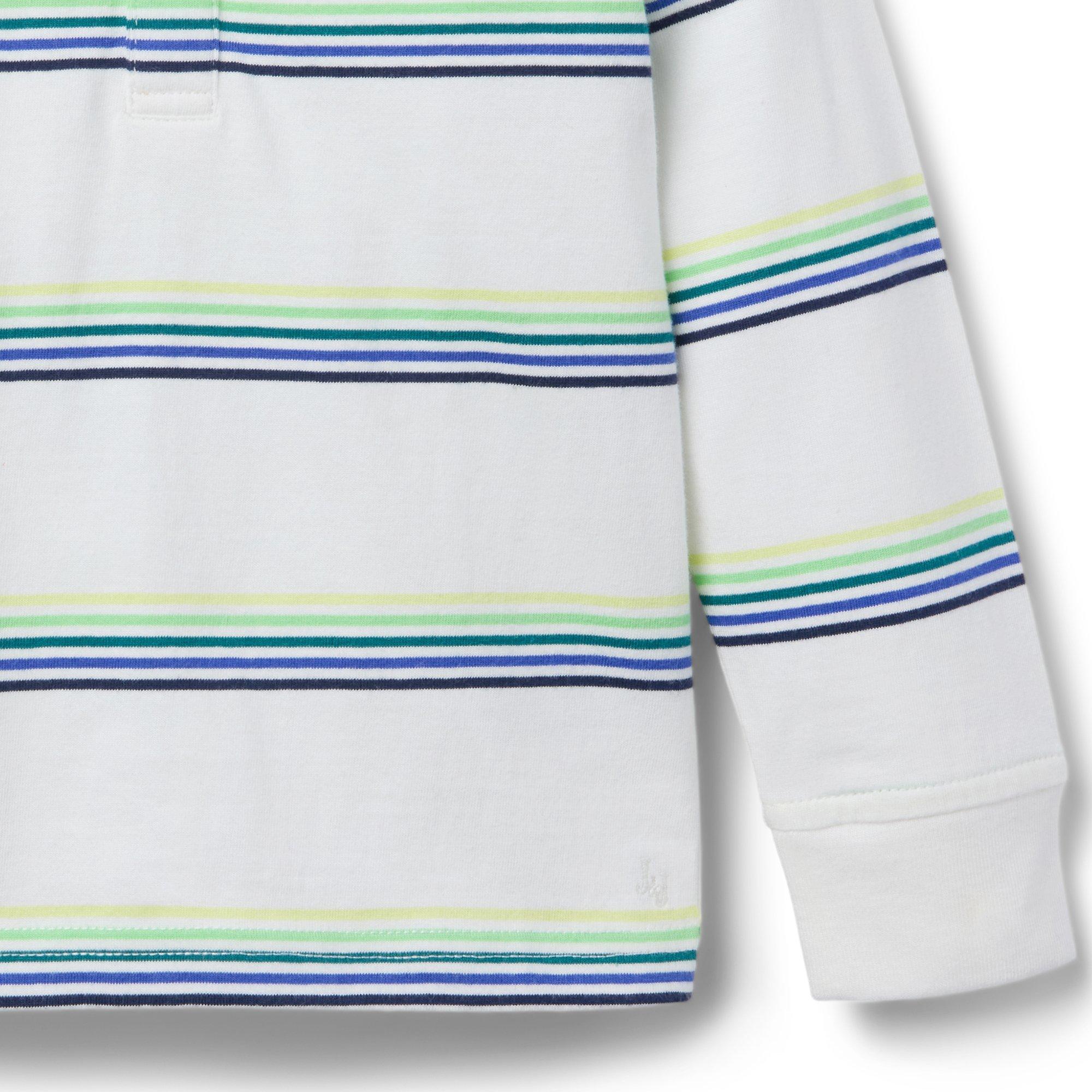 Striped Henley Tee image number 1