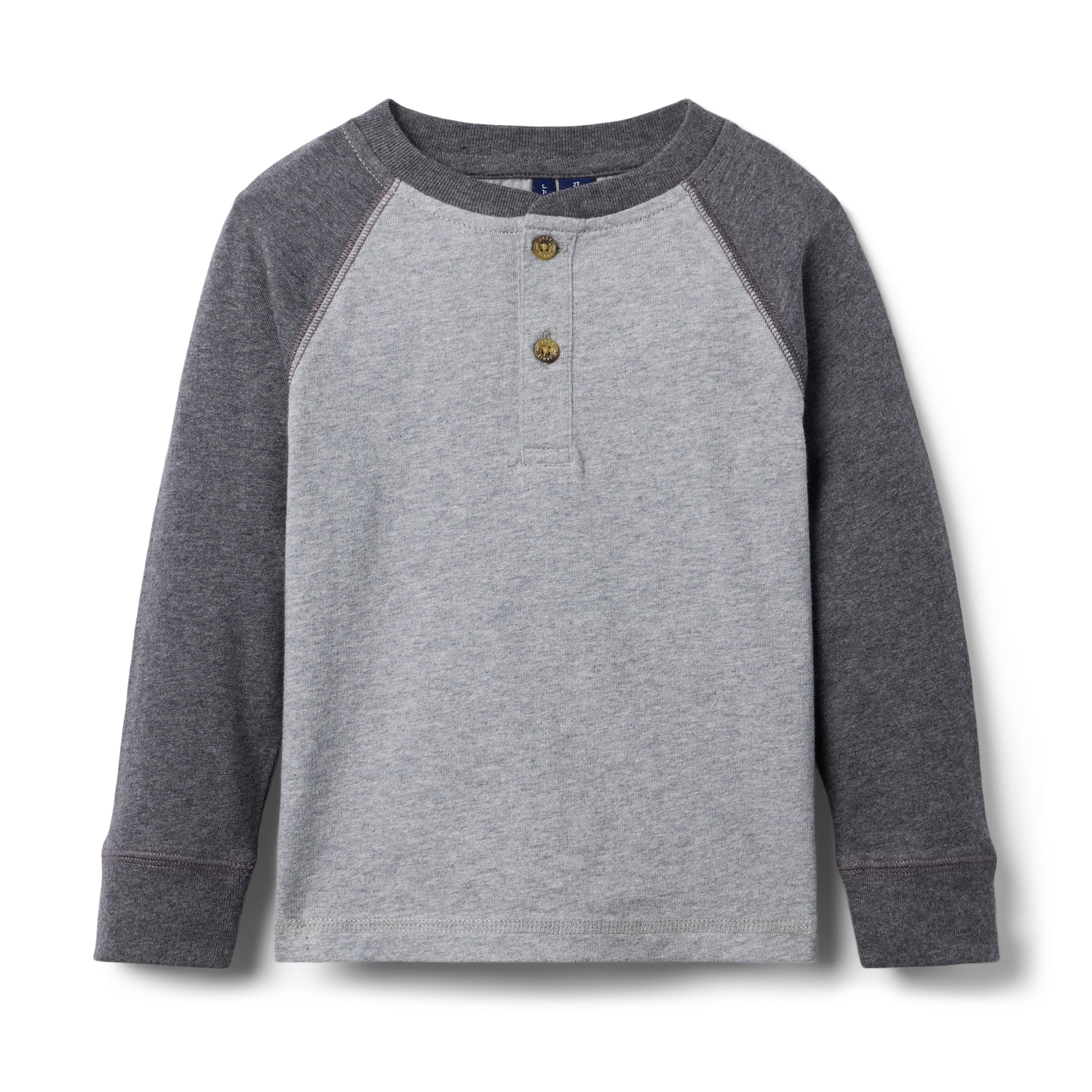 Raglan Sleeve Henley Tee image number 0