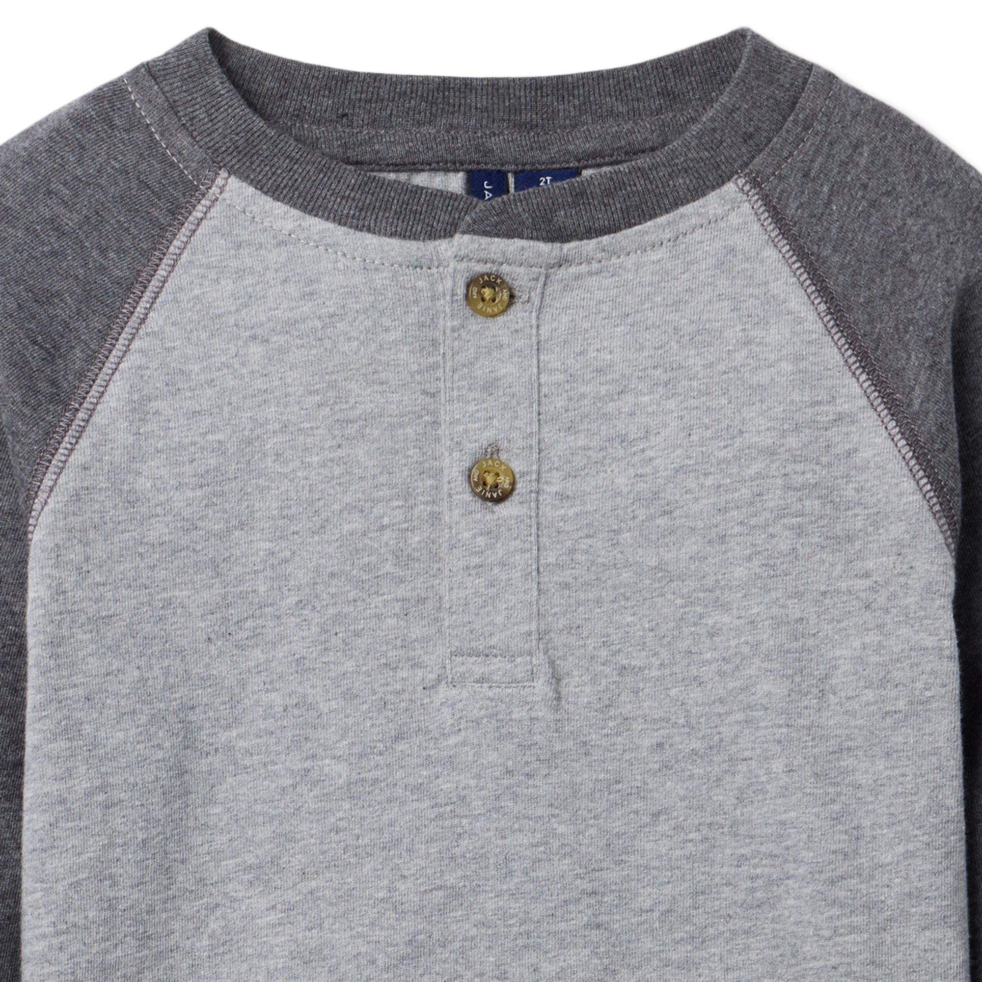 Raglan Sleeve Henley Tee image number 1