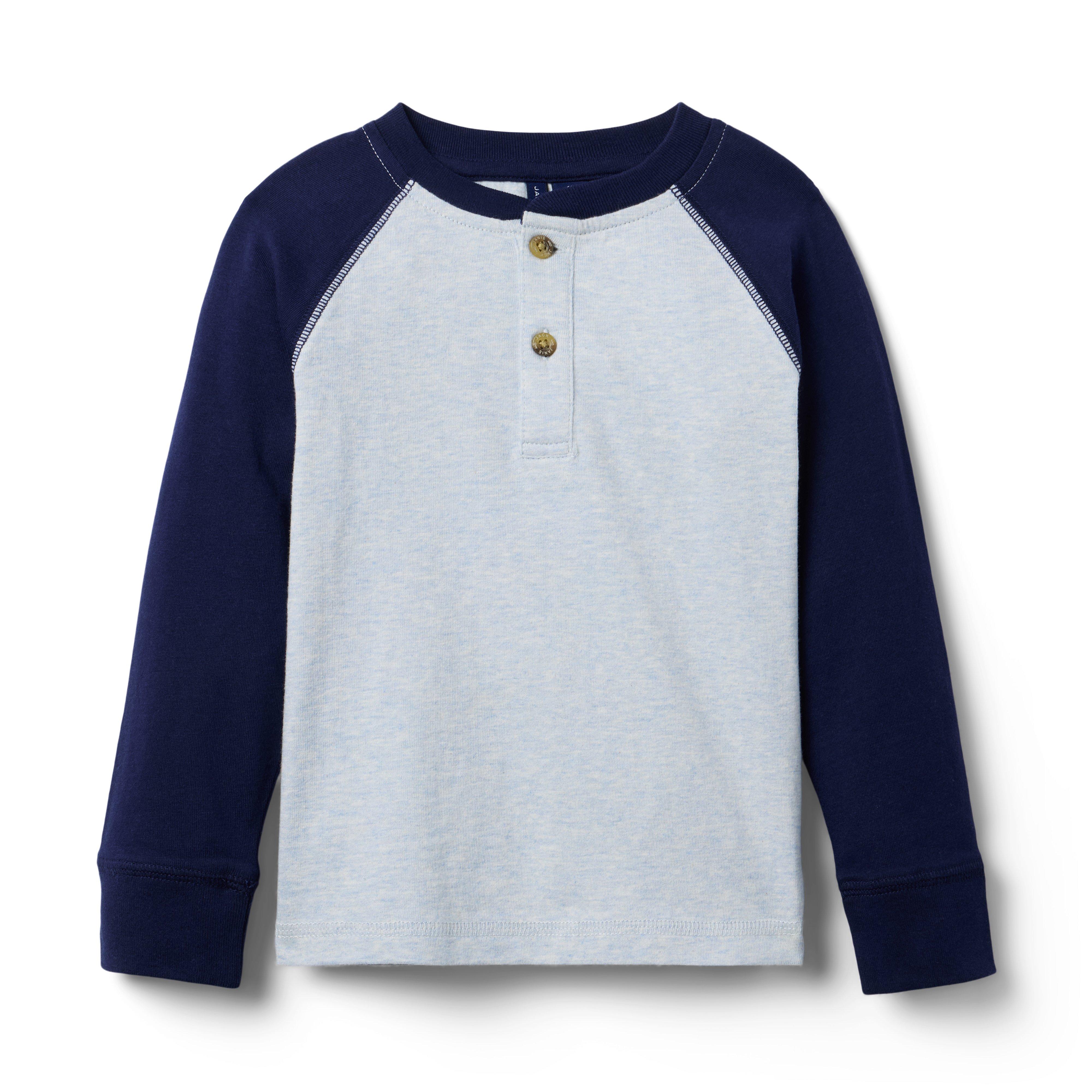 Raglan Sleeve Henley Tee image number 0
