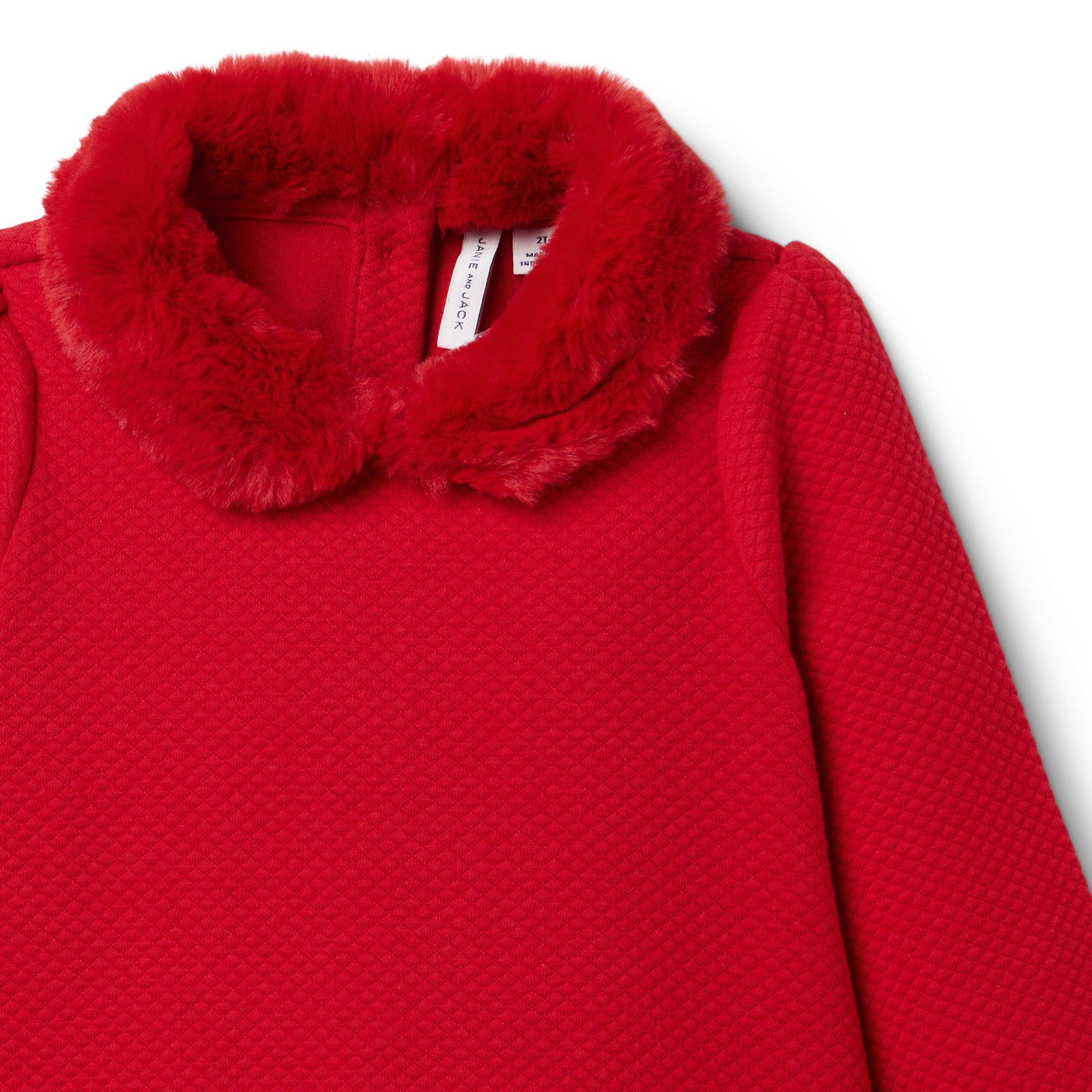 Girl Bradbury Red The Luxe Collar Ruffle Dress by Janie and Jack