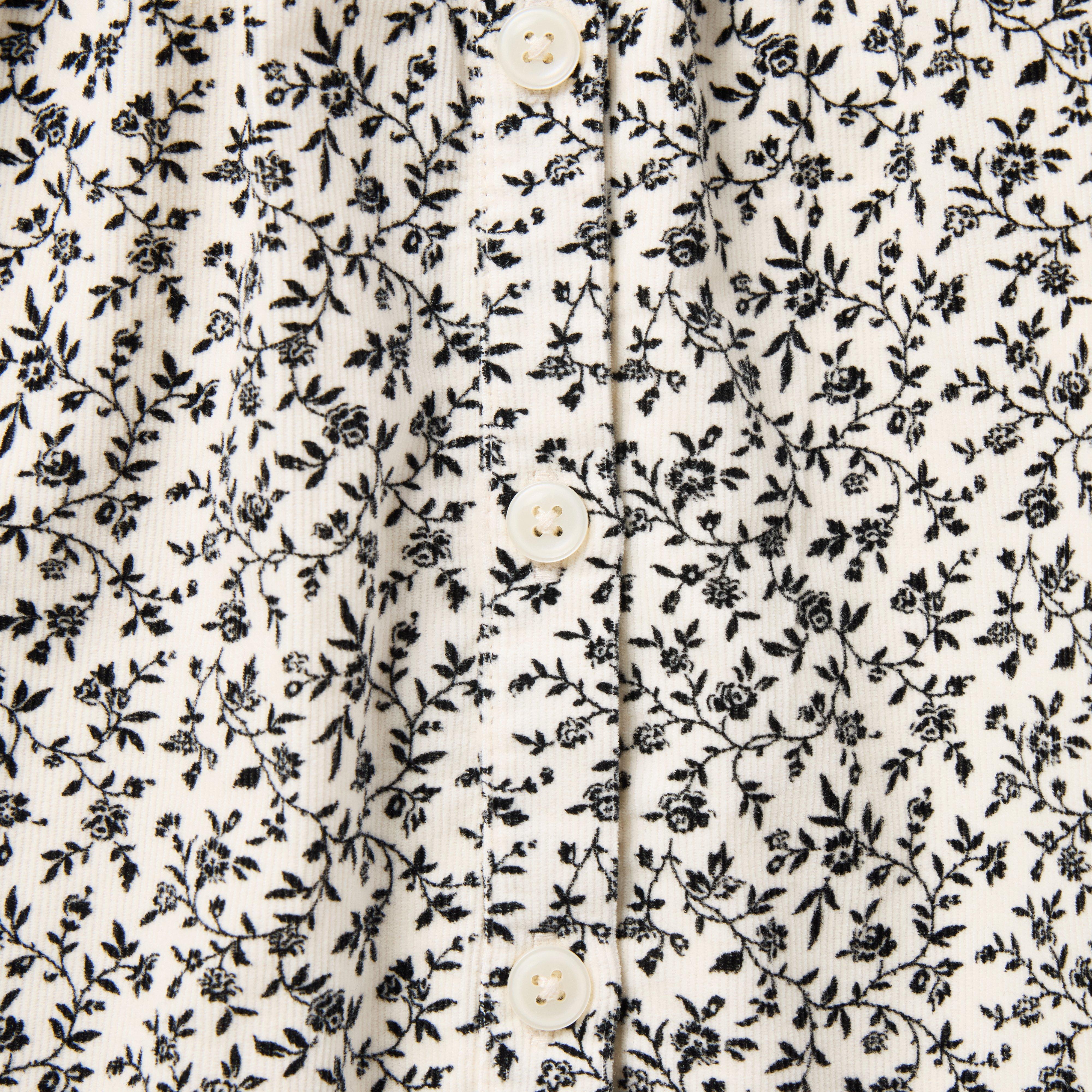 Ditsy Floral Corduroy Dress image number 2