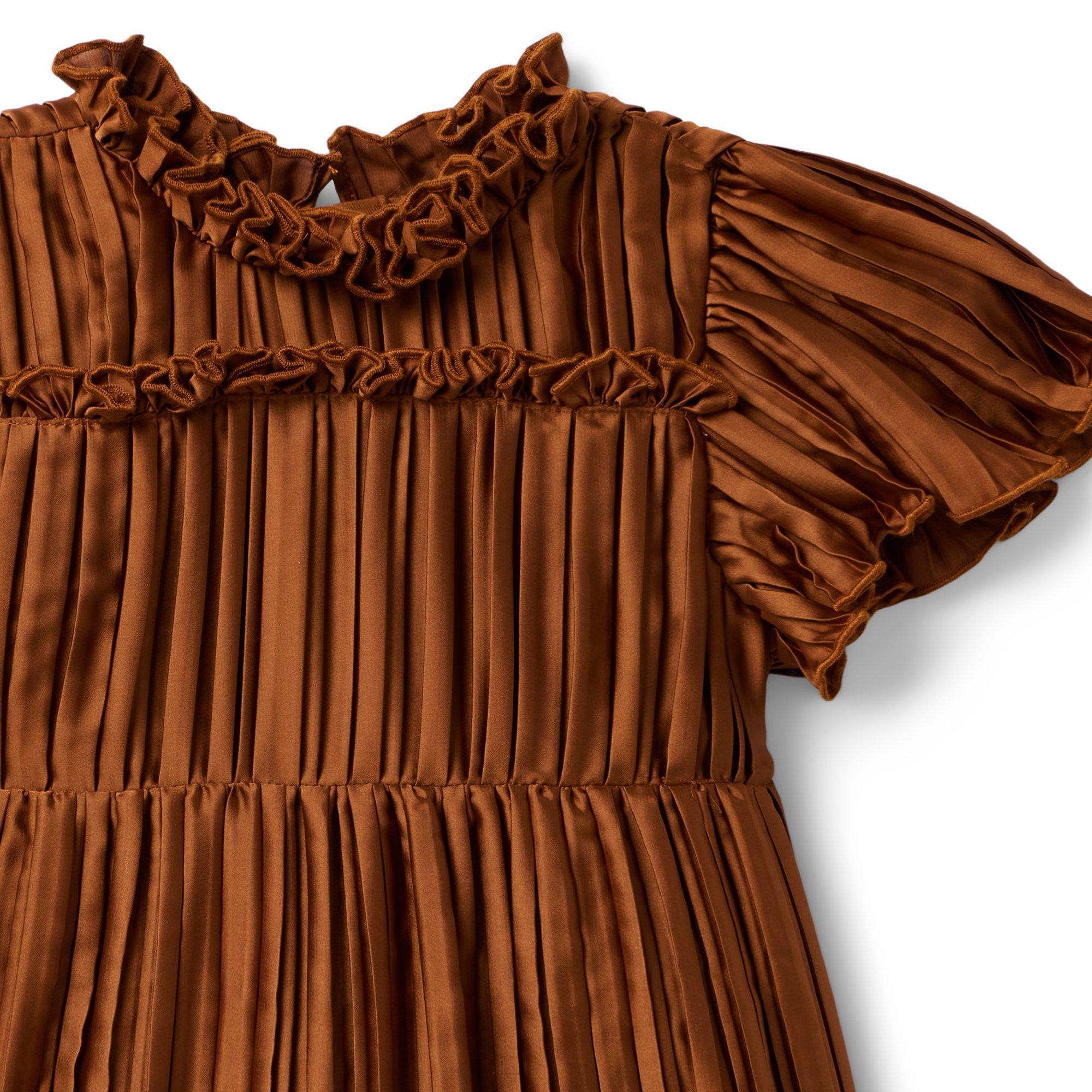 Satin Pleated Dress image number 3