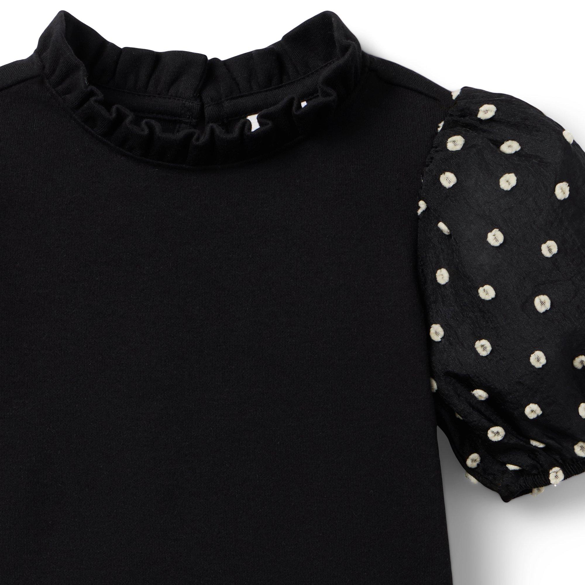 Dot Puff Sleeve Top image number 3