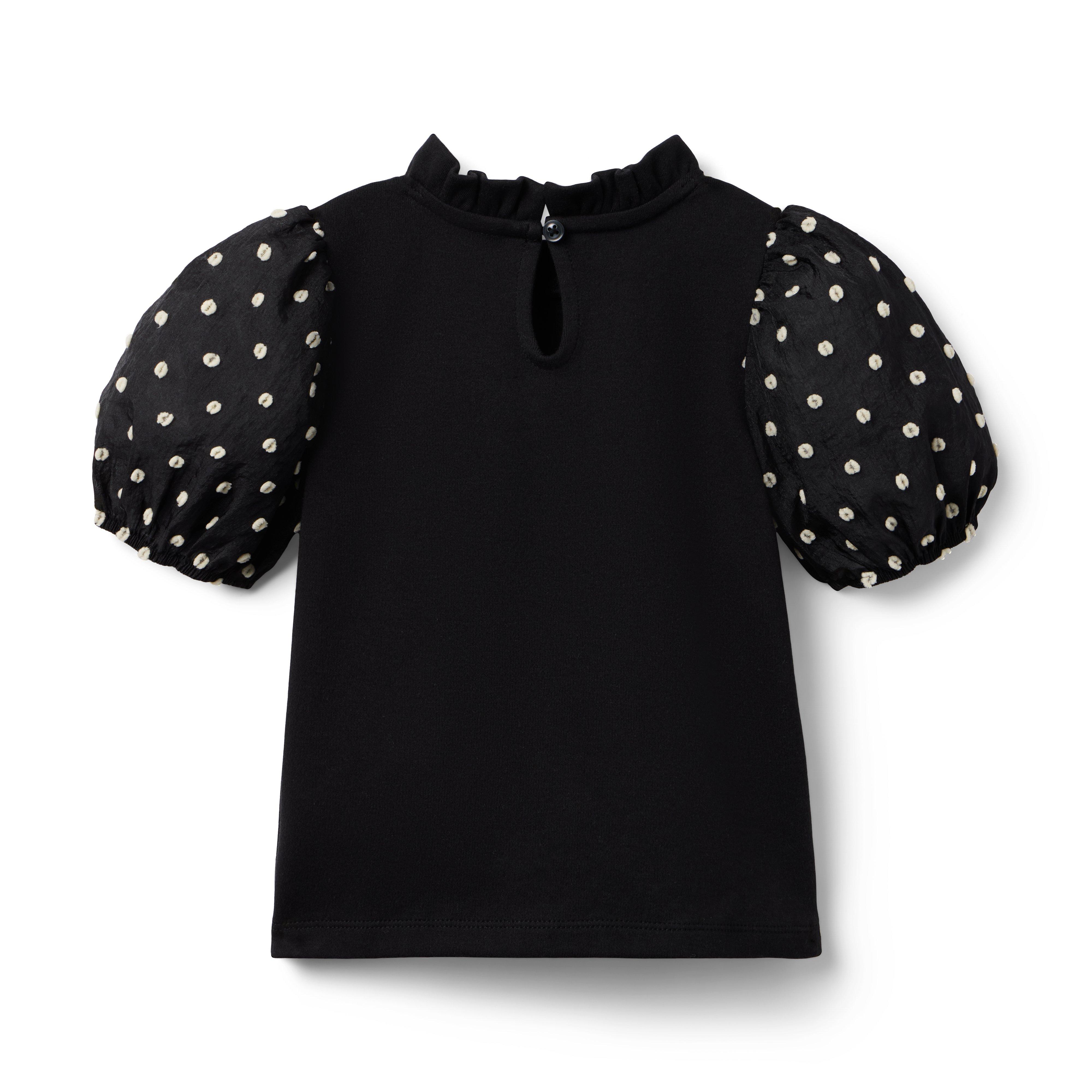 Dot Puff Sleeve Top image number 1