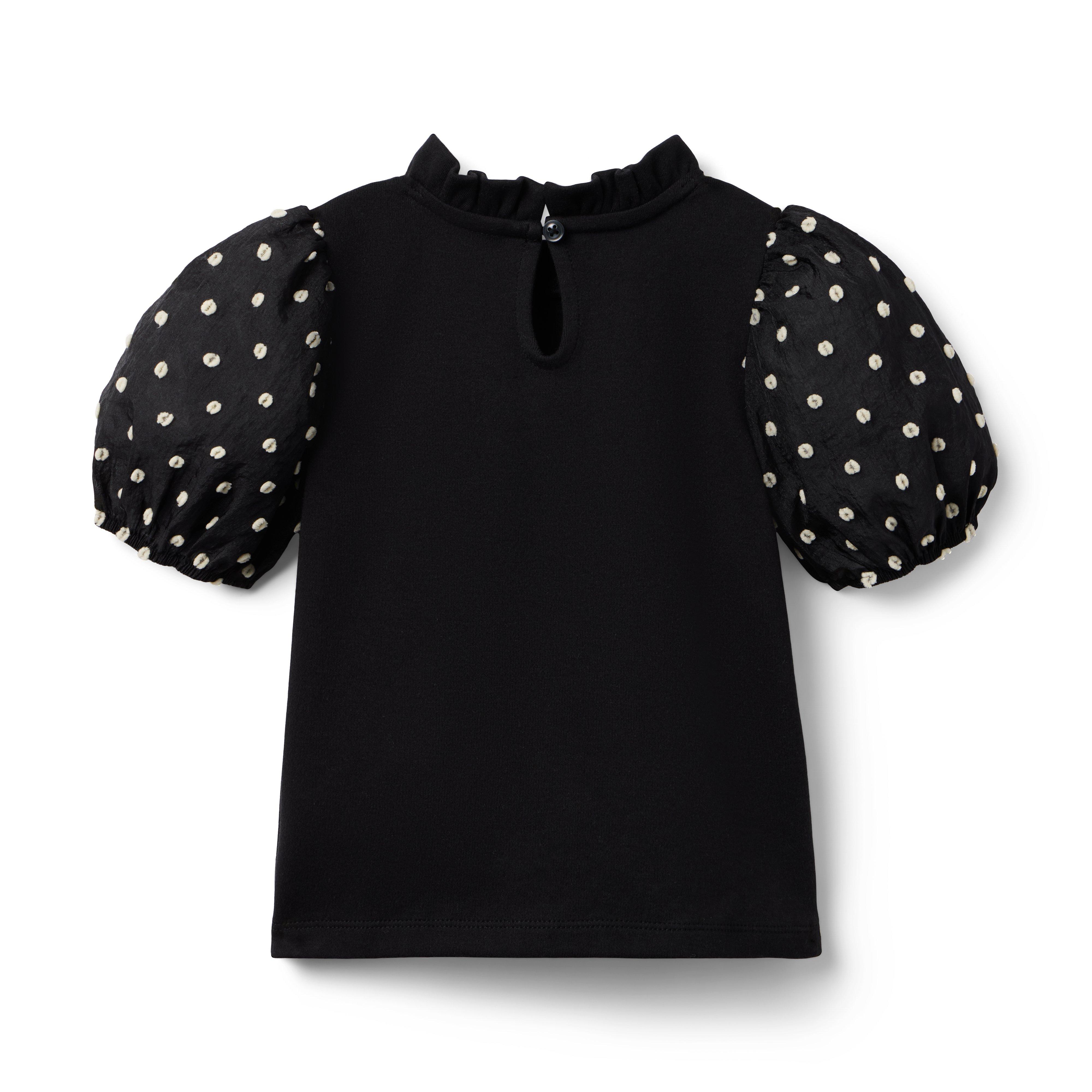 Dot Puff Sleeve Top