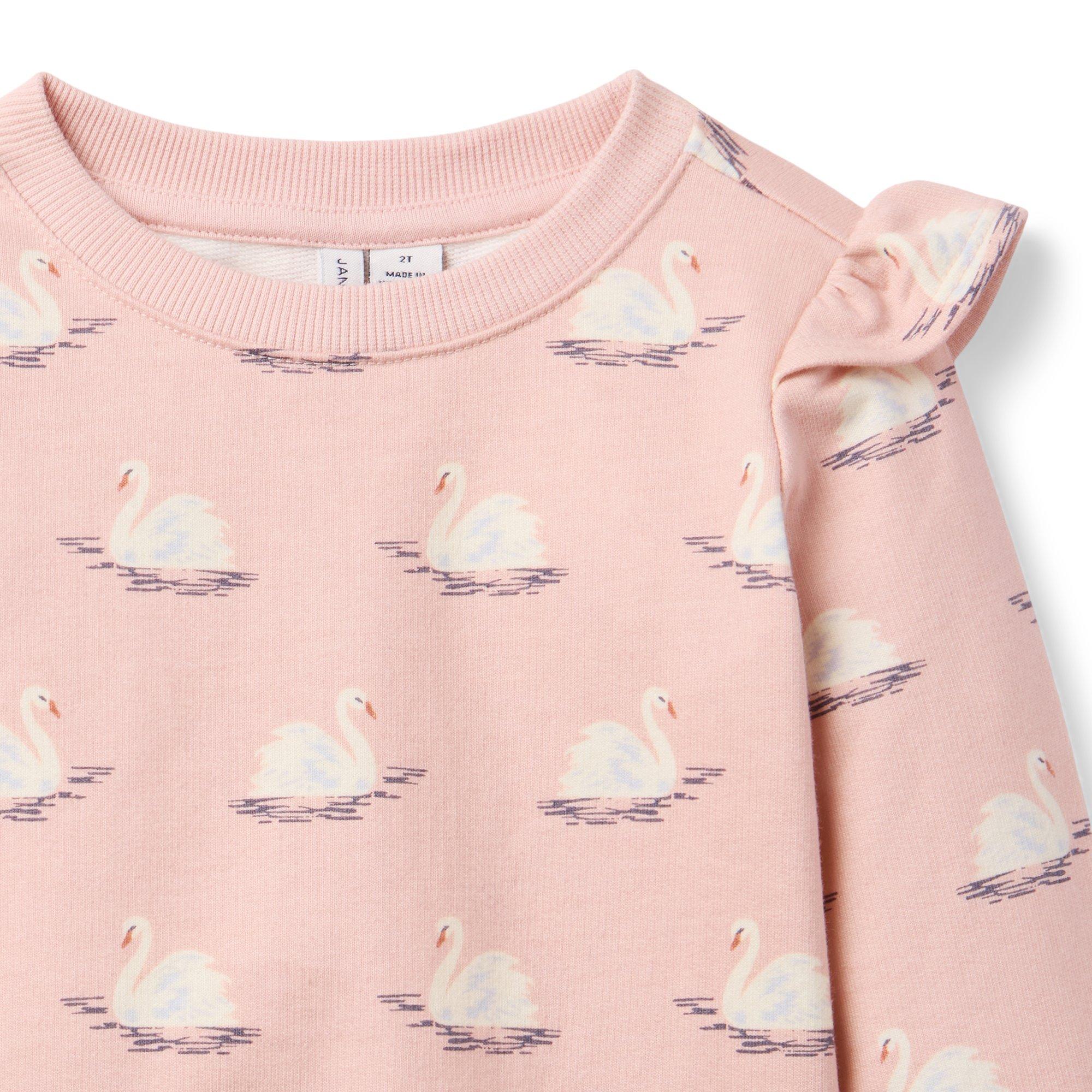 Swan Ruffle Sweatshirt image number 2