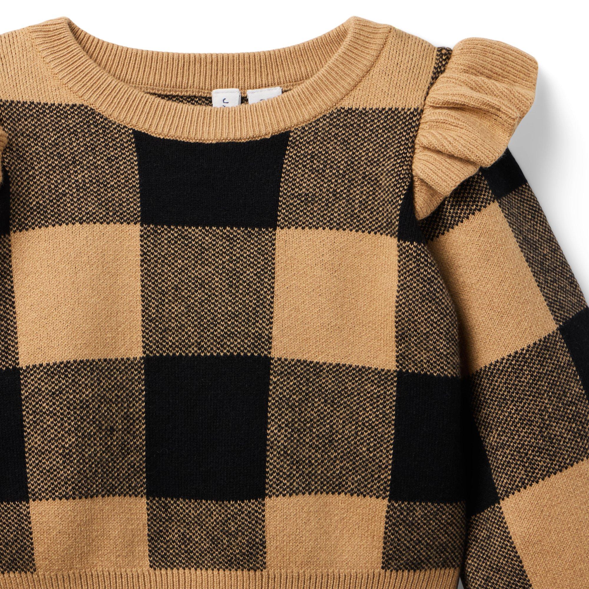 Plaid Ruffle Sweater image number 2