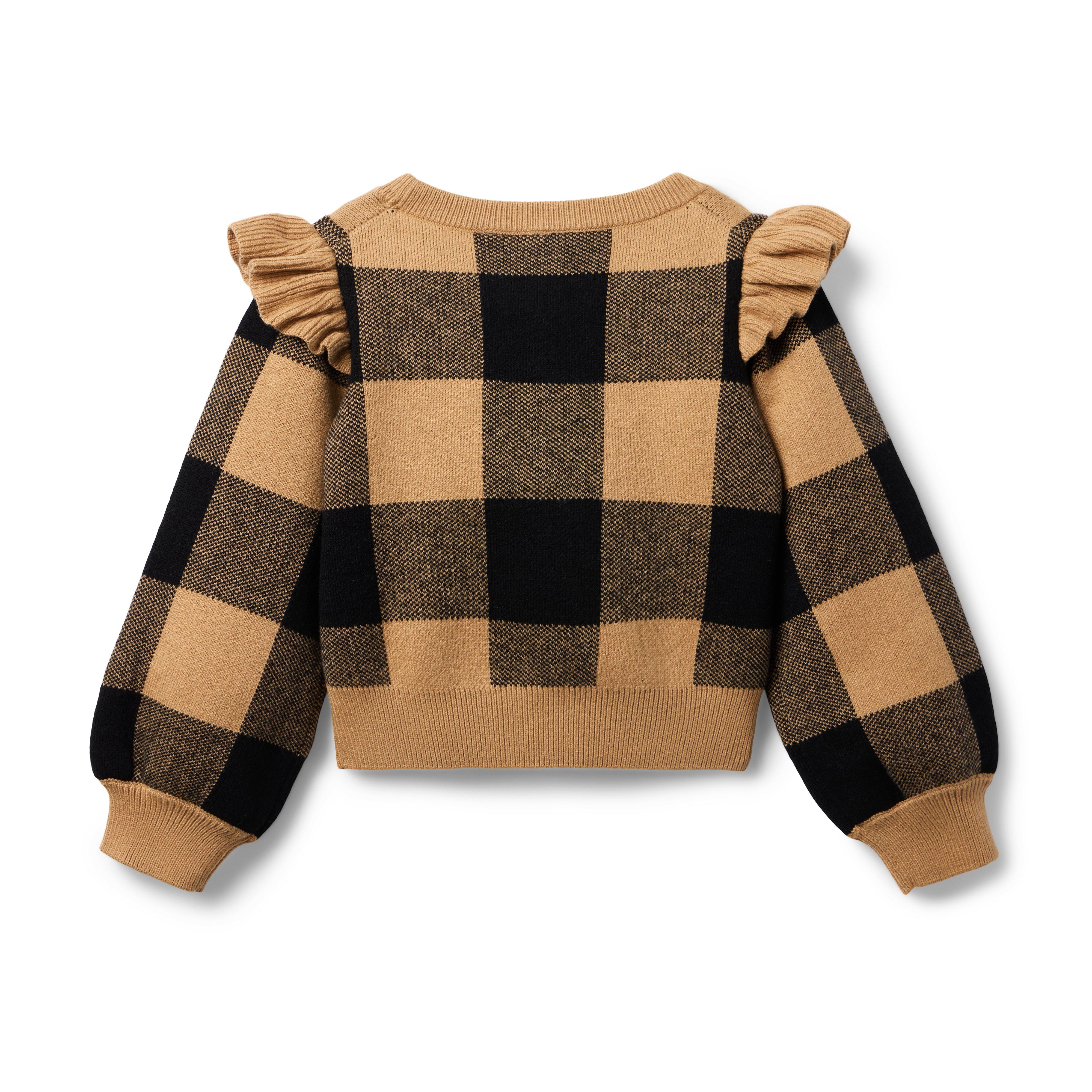 Plaid Ruffle Sweater image number 1