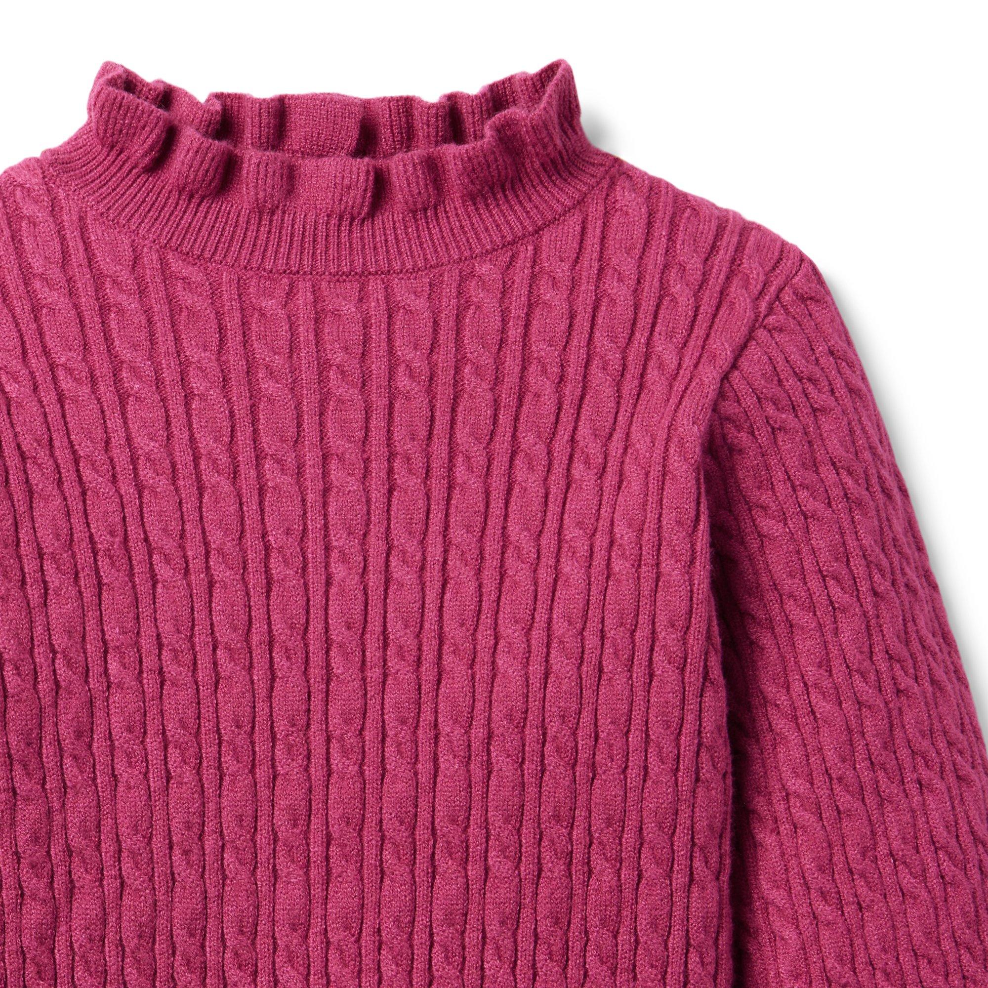 The Cable Knit Ruffle Sweater image number 2