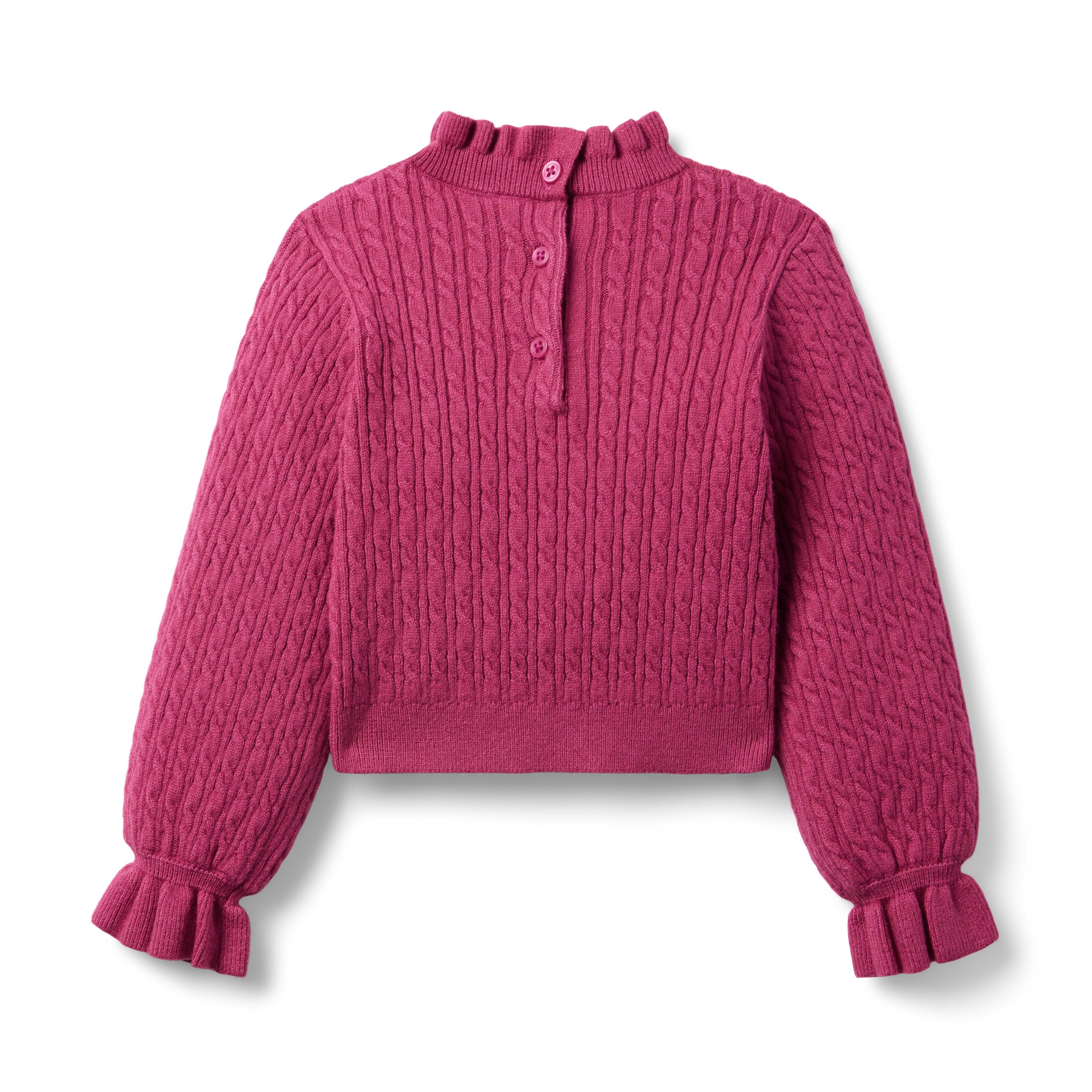 The Cable Knit Ruffle Sweater image number 1