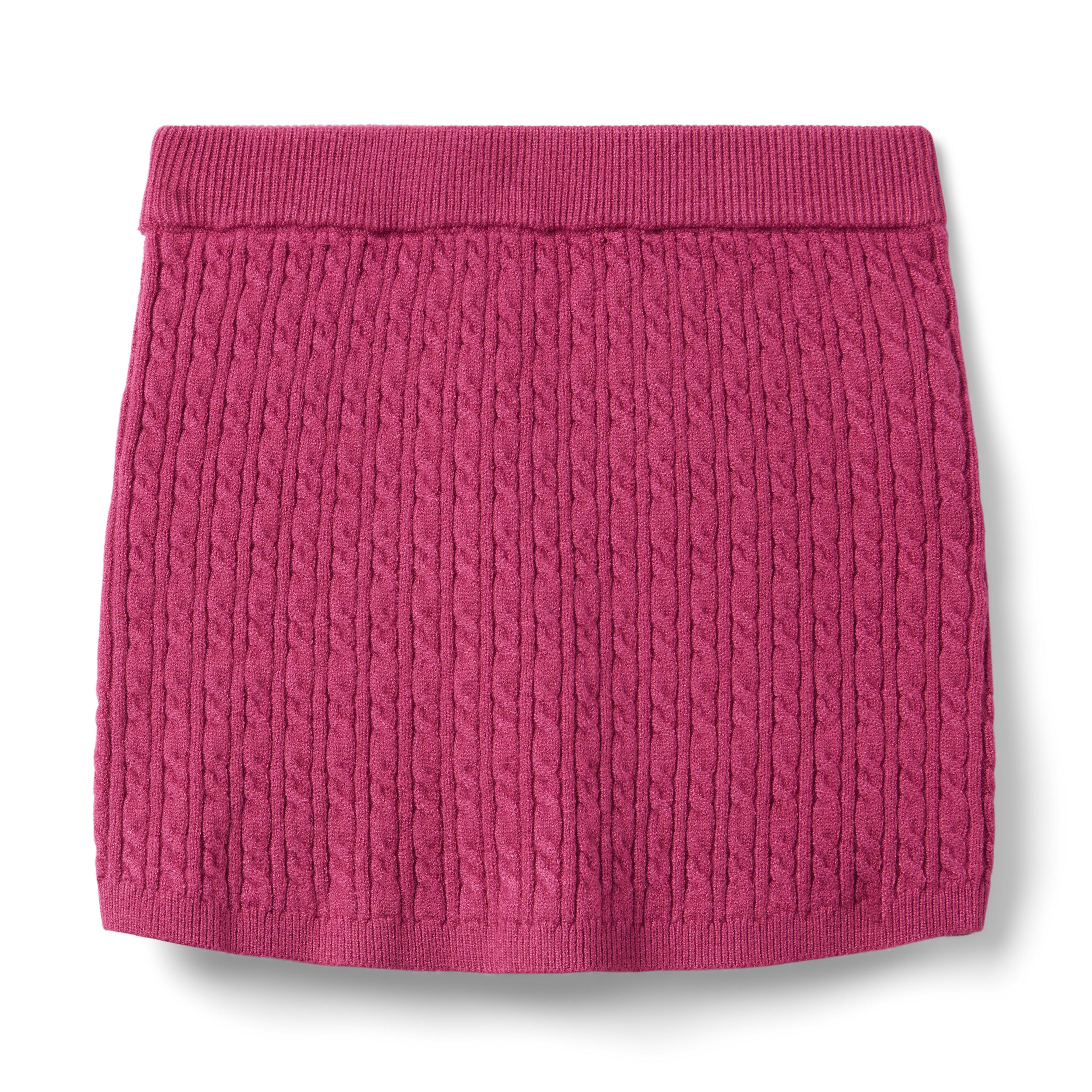 Cable Knit Sweater Skirt