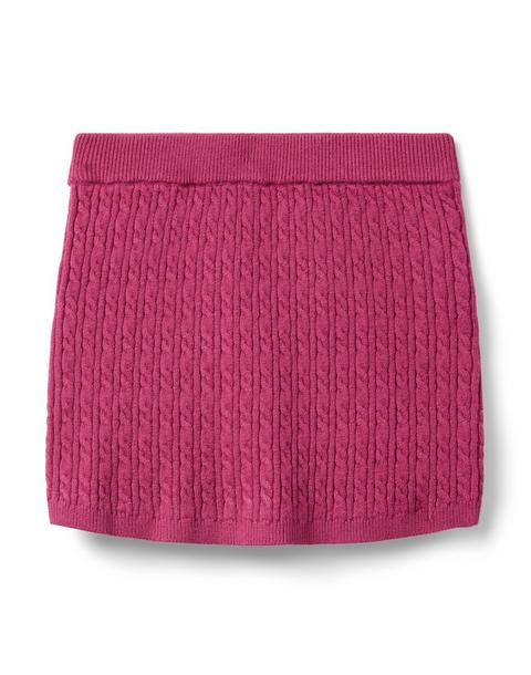 Cable Knit Sweater Skirt