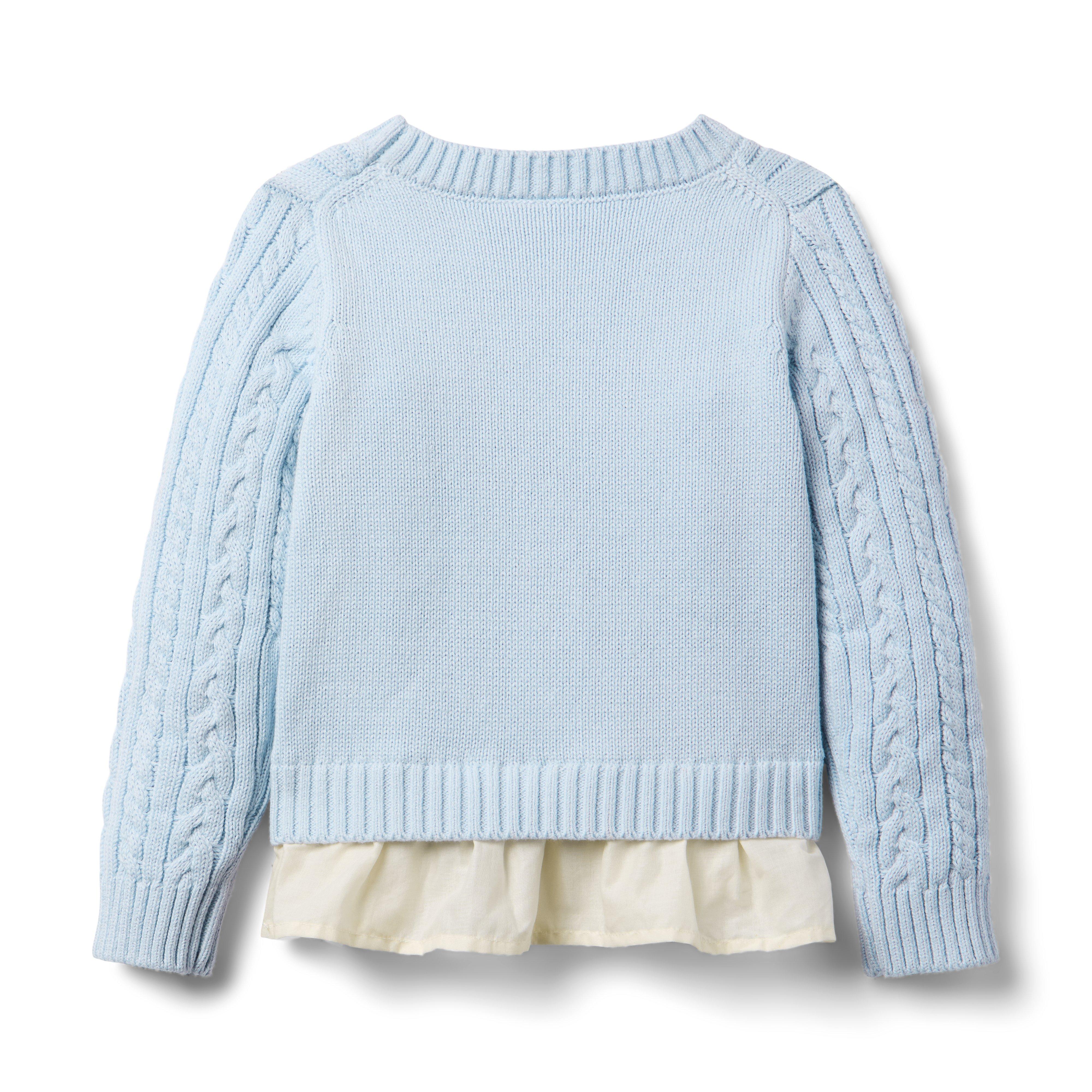 Janie and Jack Heart Ruffle Sweater Overalls deals