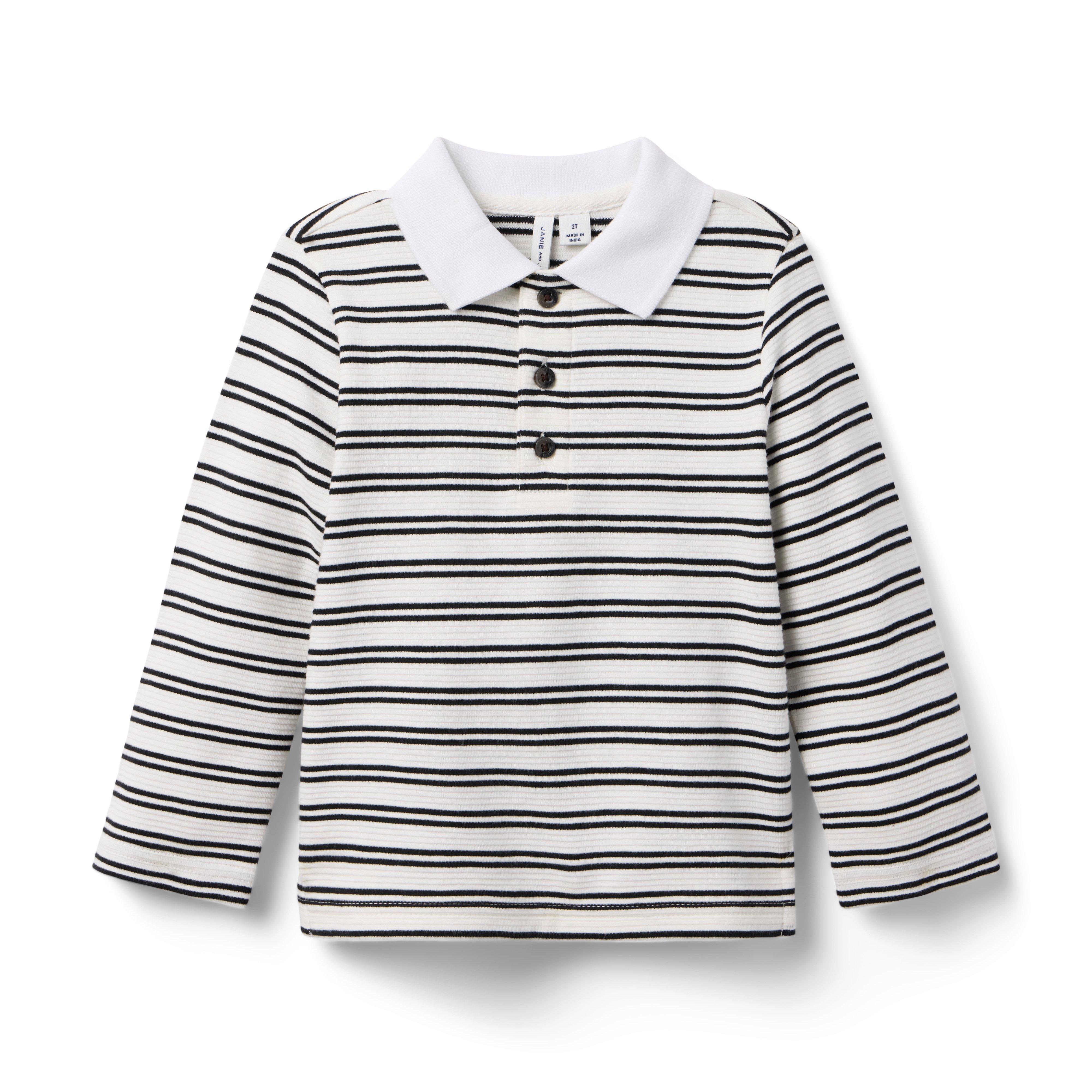 Textured Stripe Polo