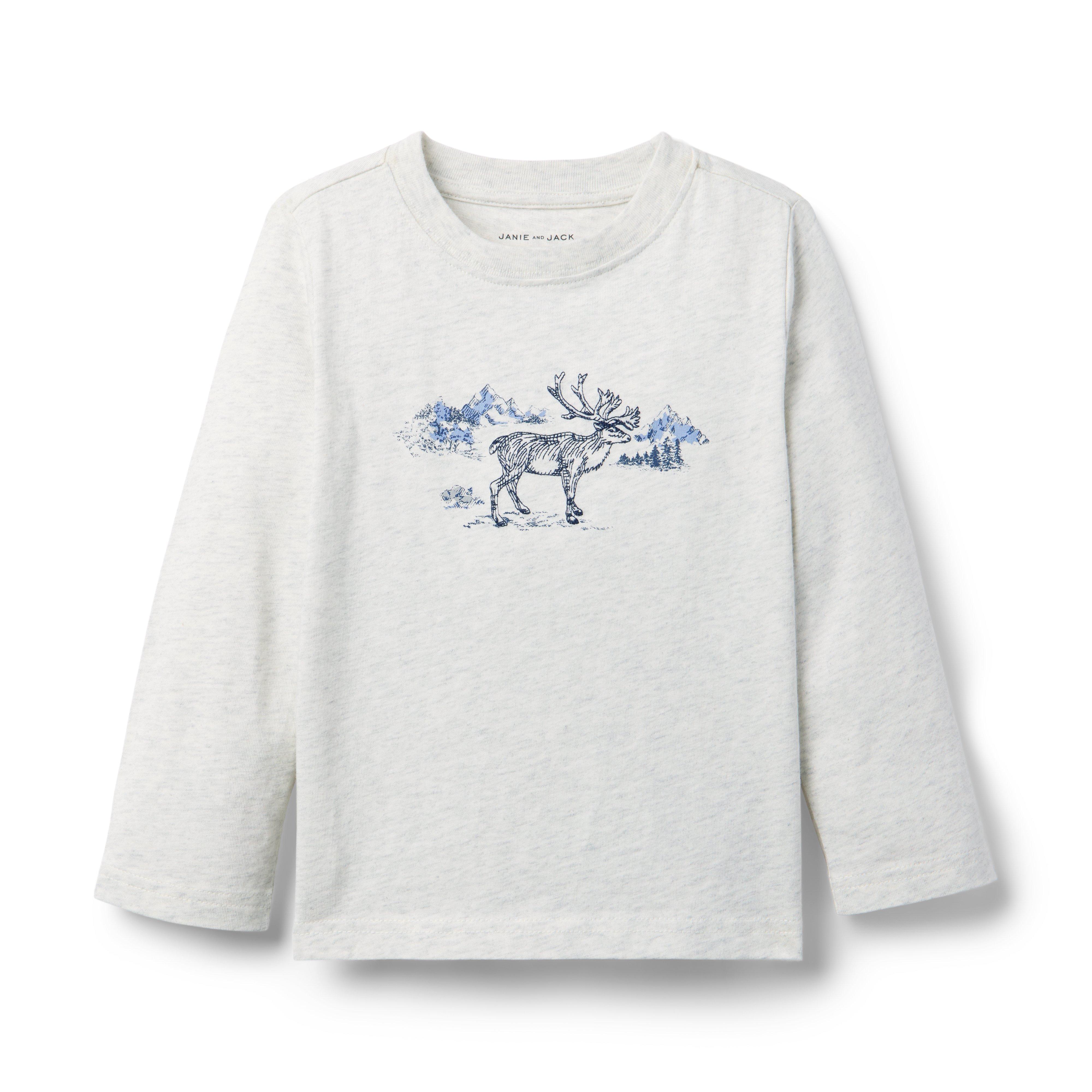 Embroidered Deer Tee image number 0