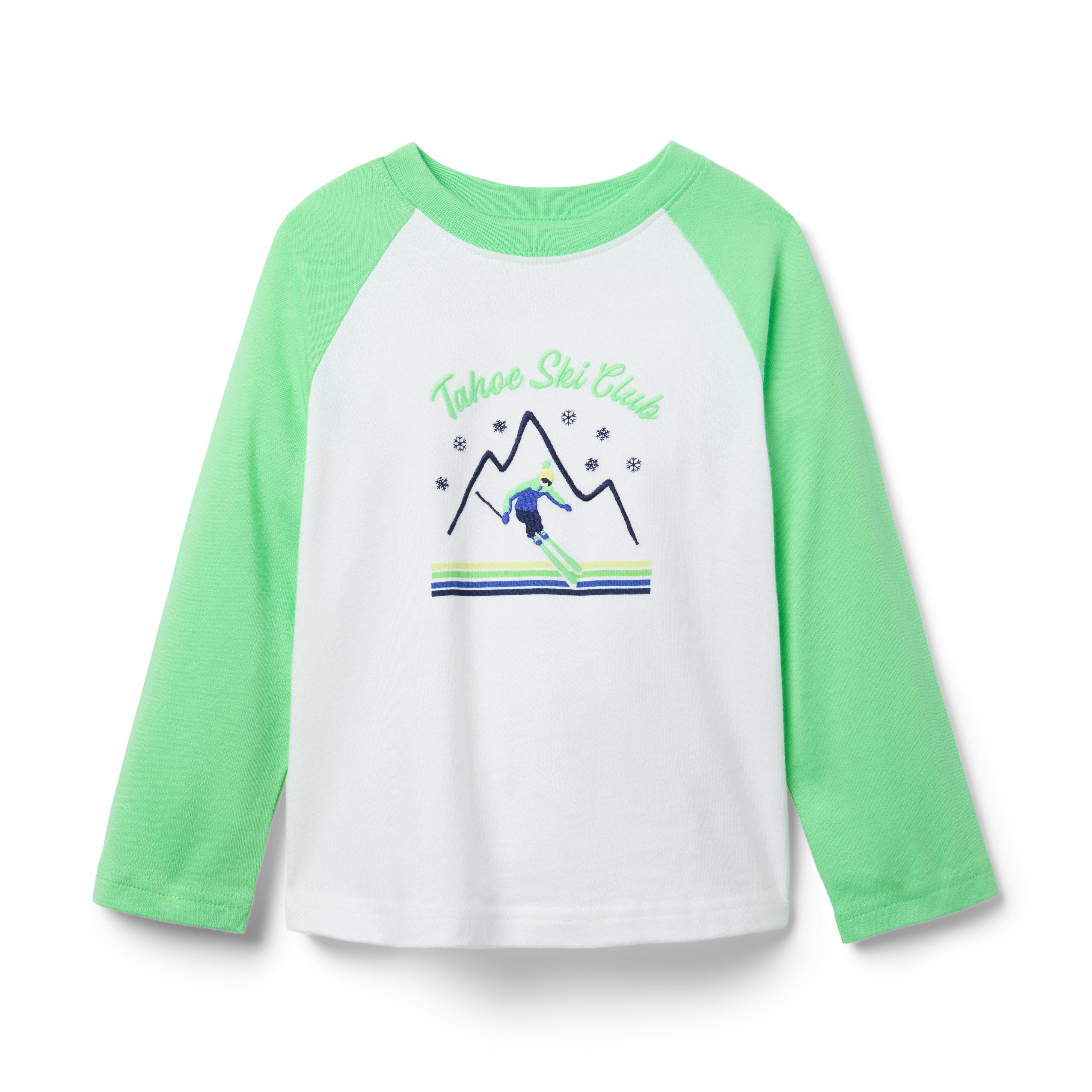 Ski Club Raglan Baseball Tee