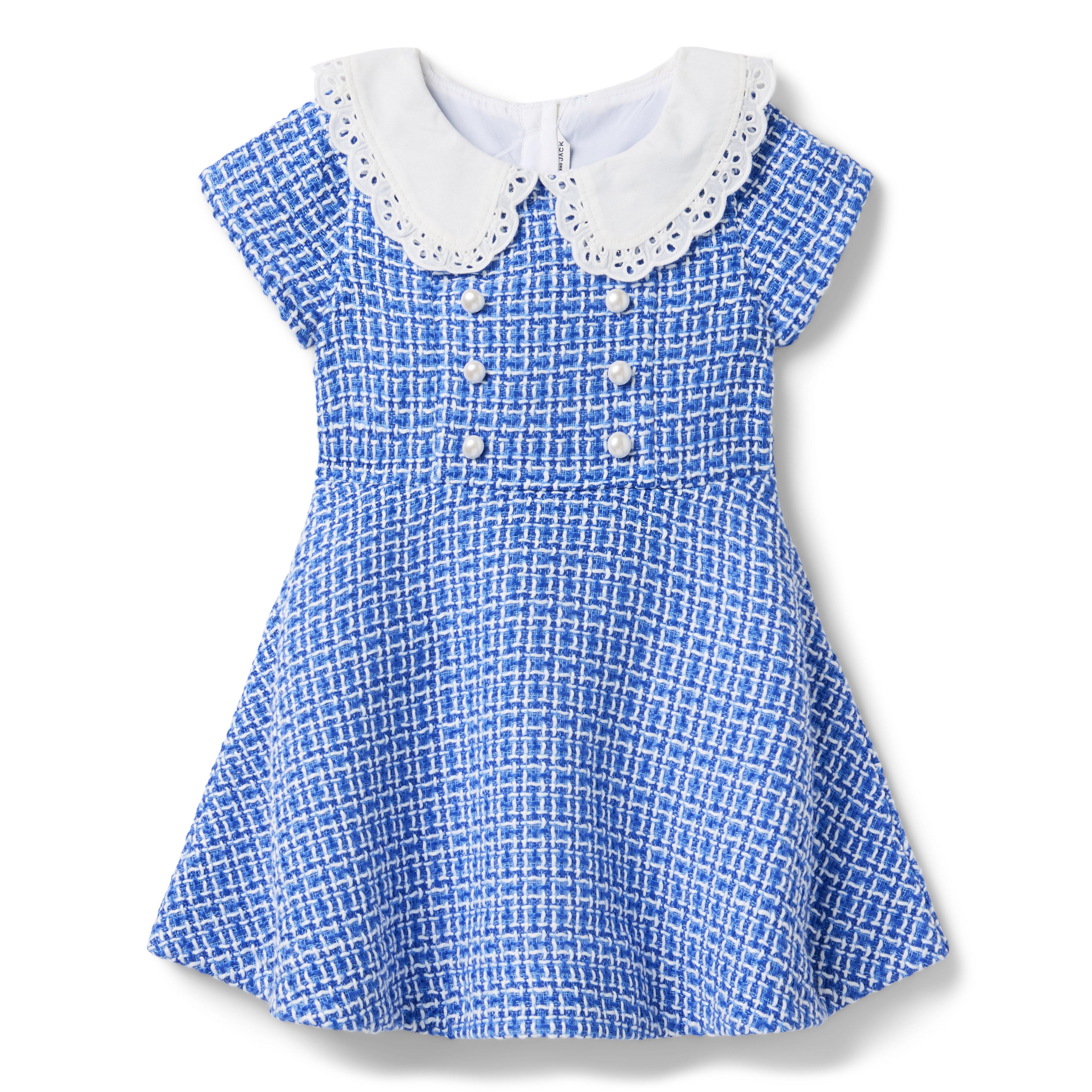 The Eyelet Collar Tweed Dress image number 0