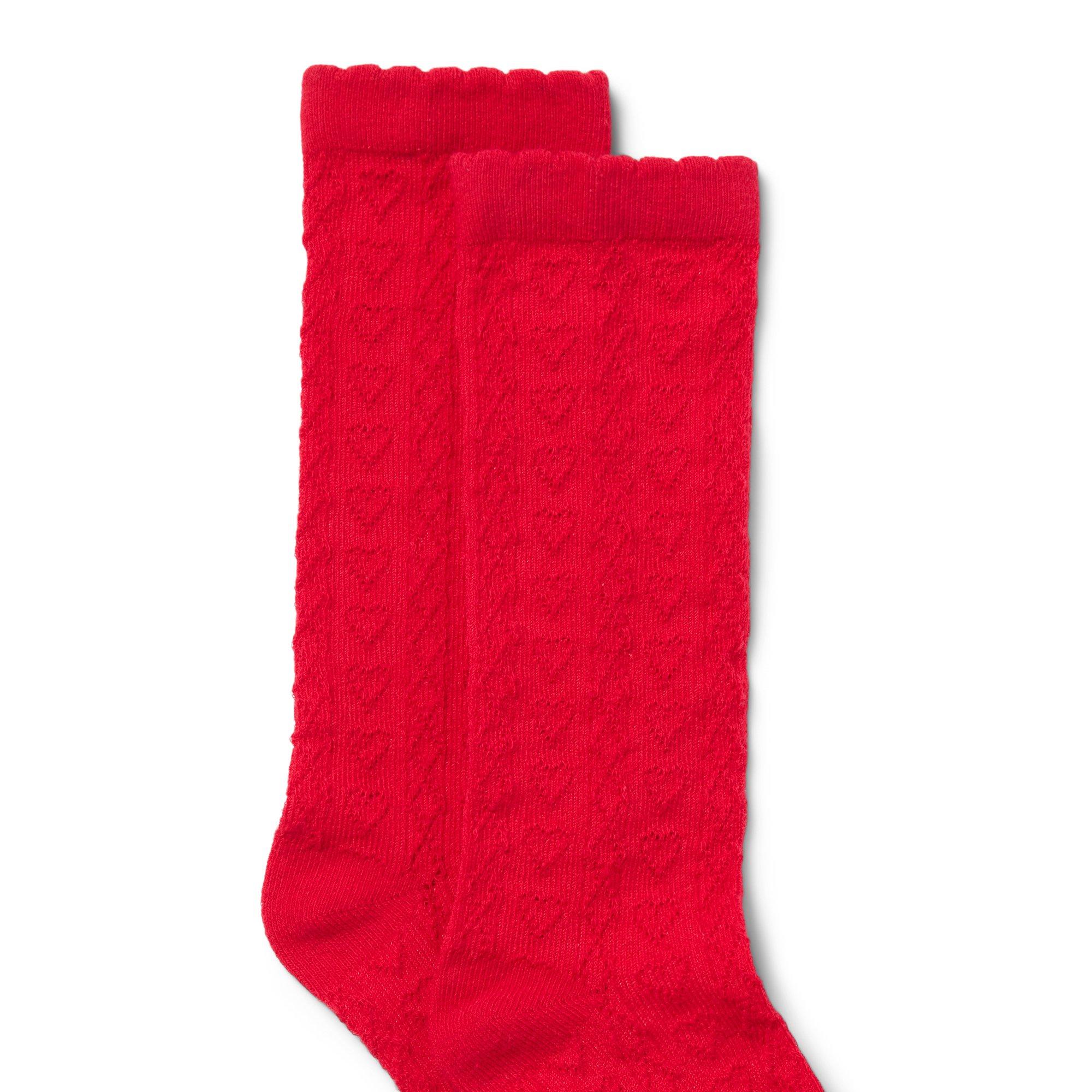 Heart Pointelle Sock image number 1