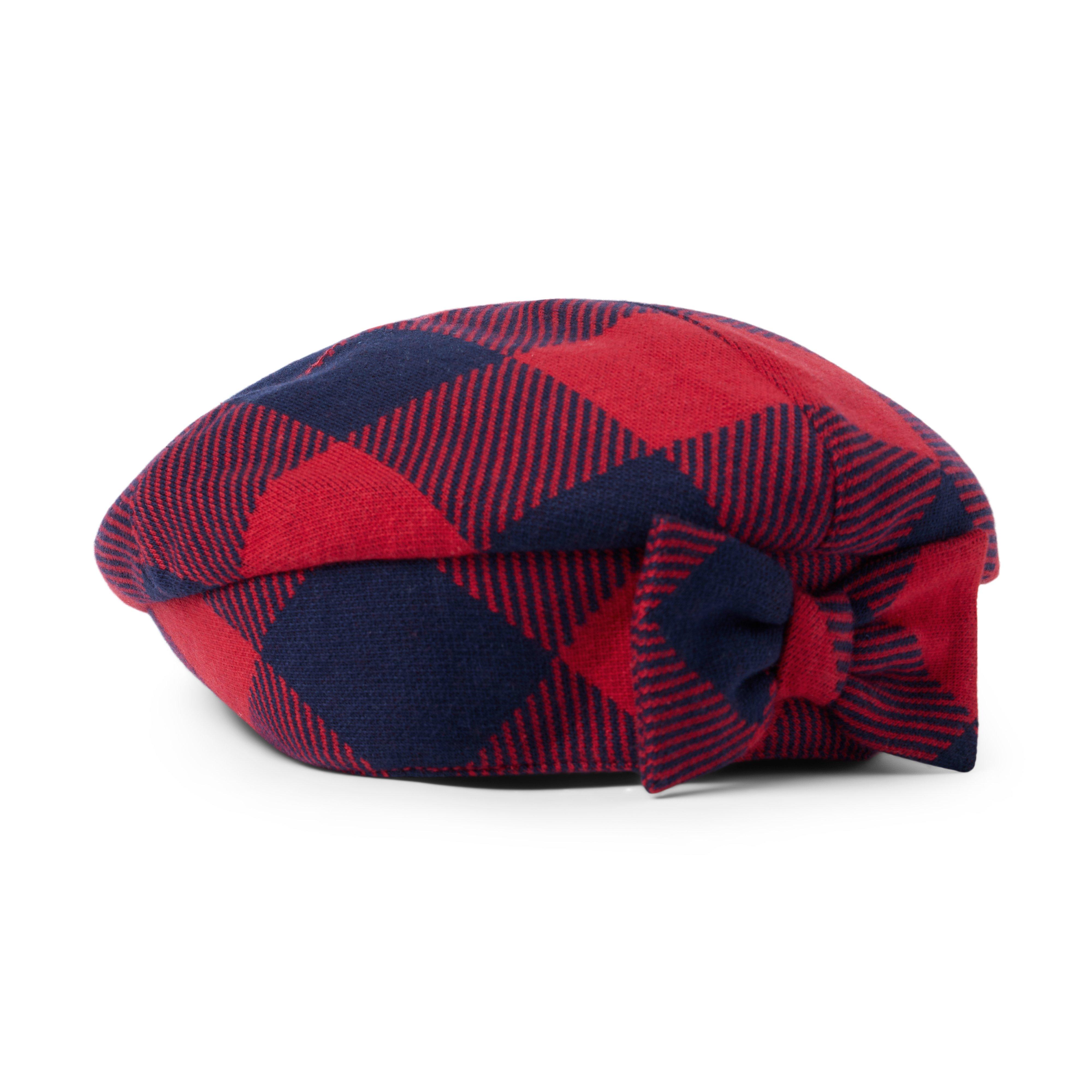 Plaid Bow Beret
