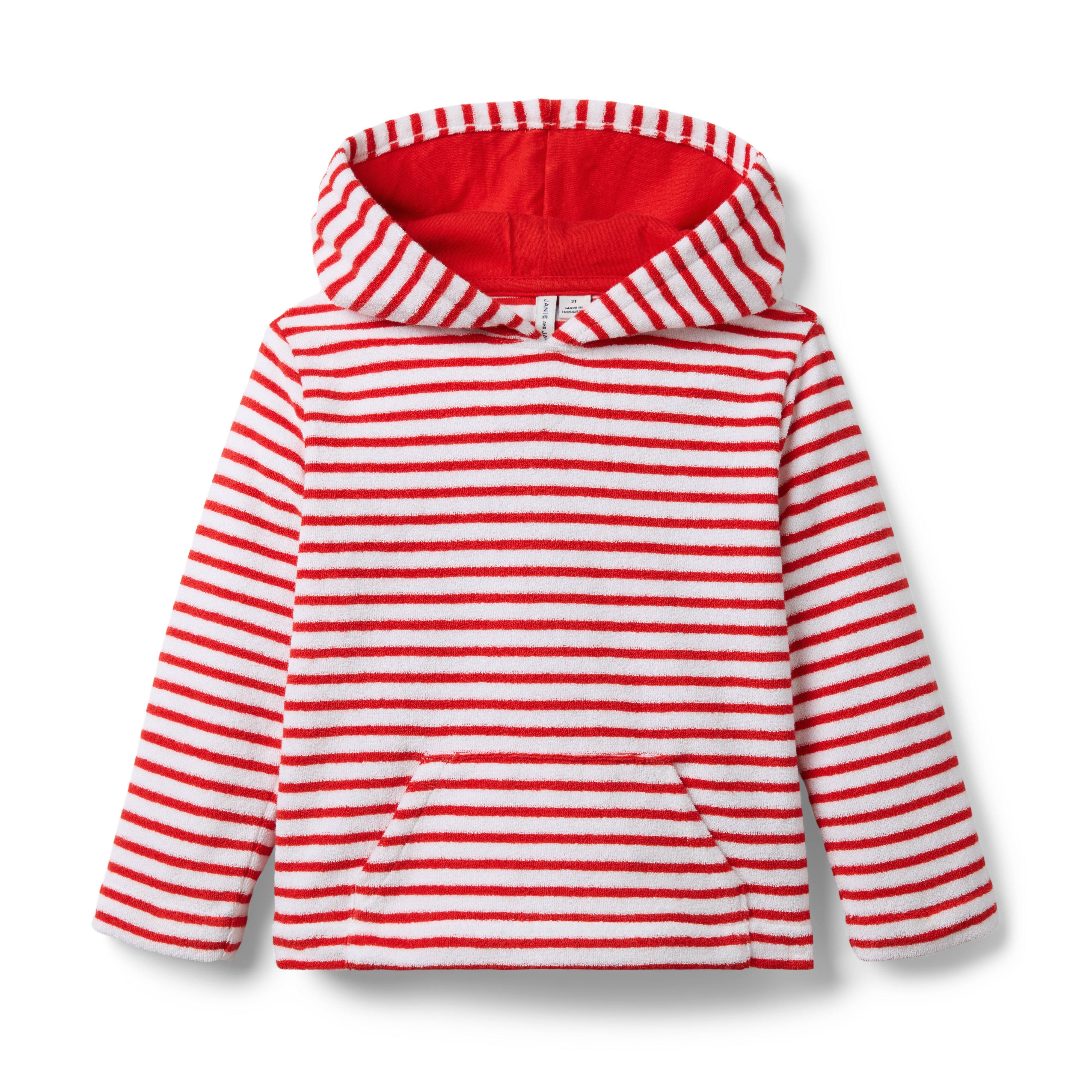 Striped Hooded Sweatshirt