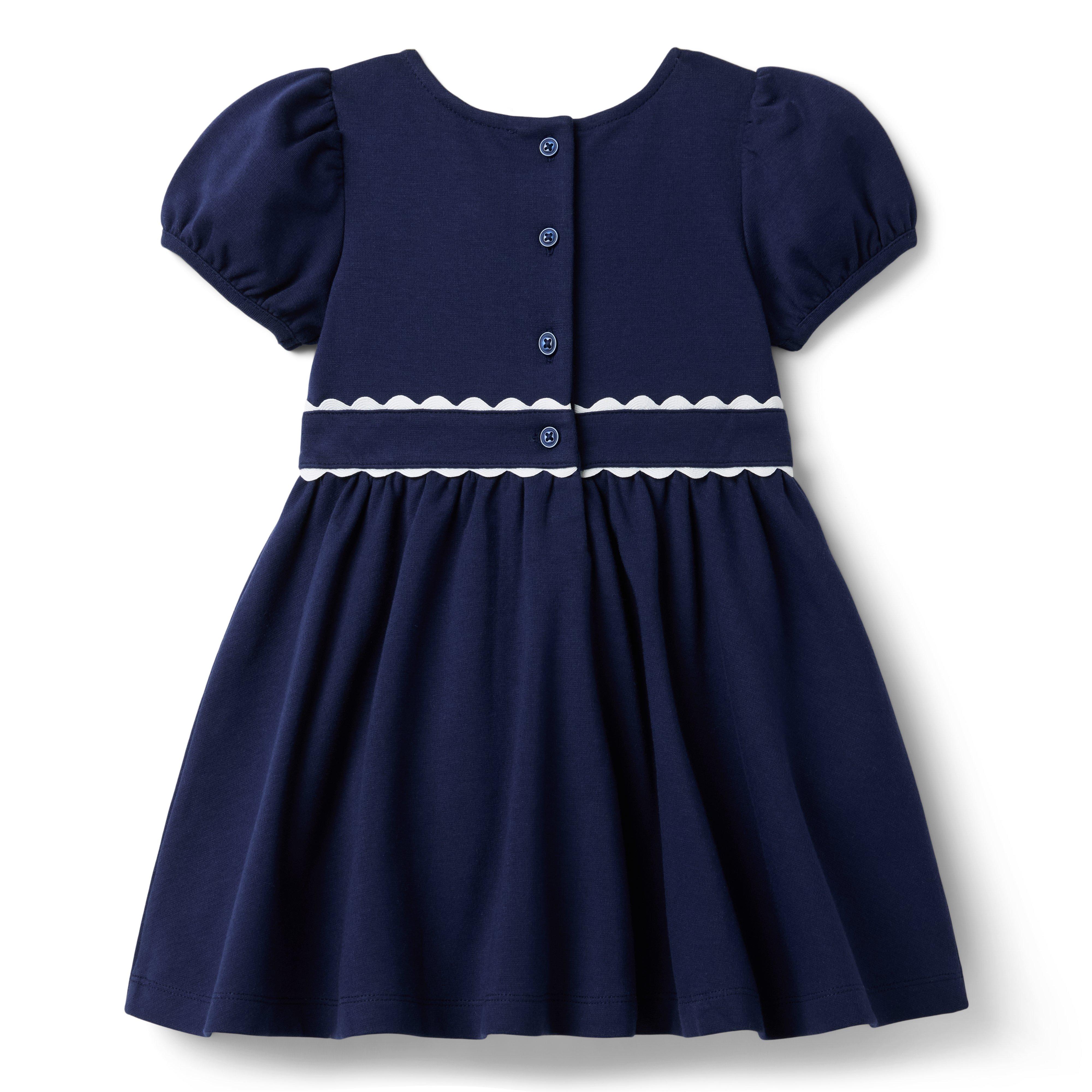 Scalloped Trim Ponte Dress image number 1
