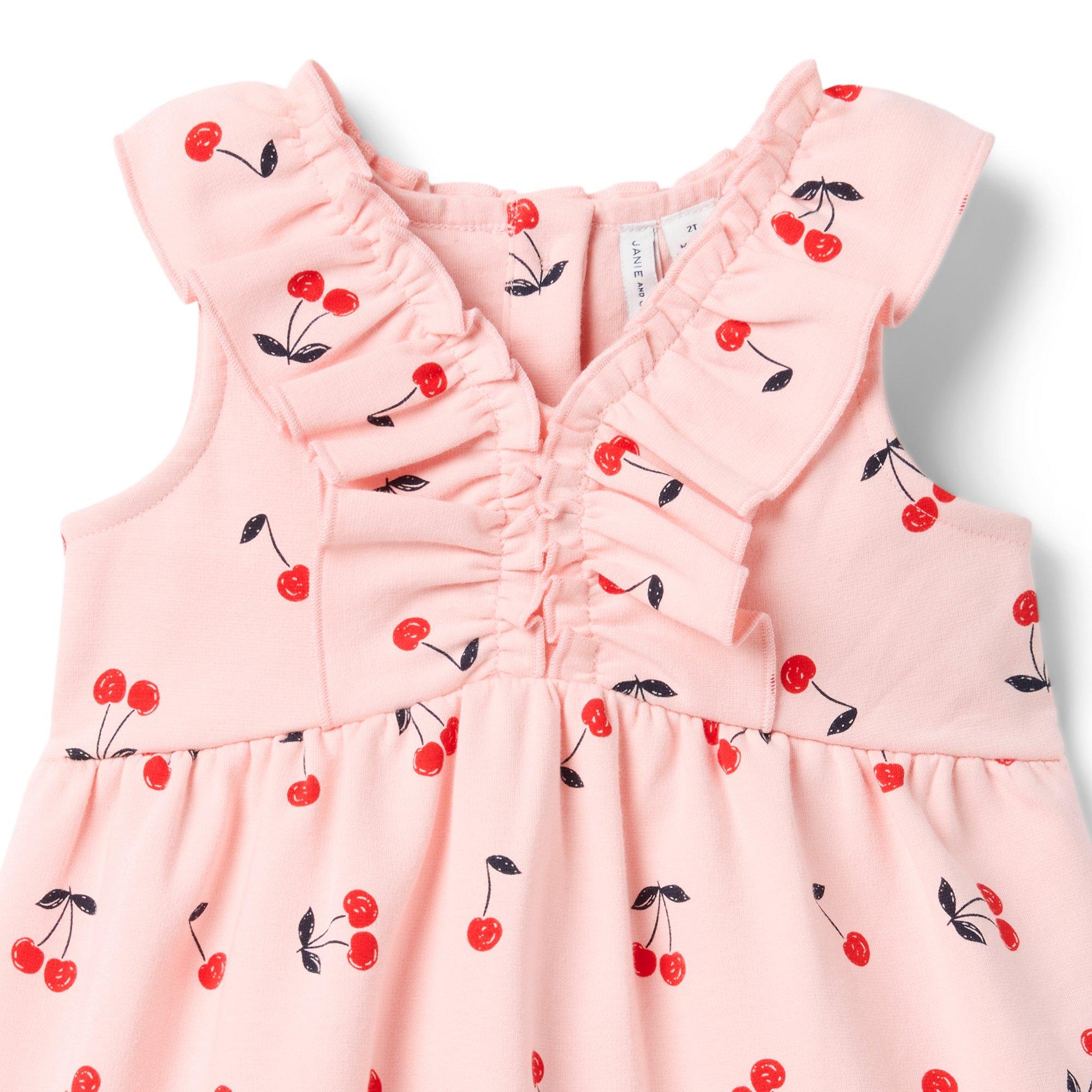 Cherry Ruffle Ponte Dress image number 3