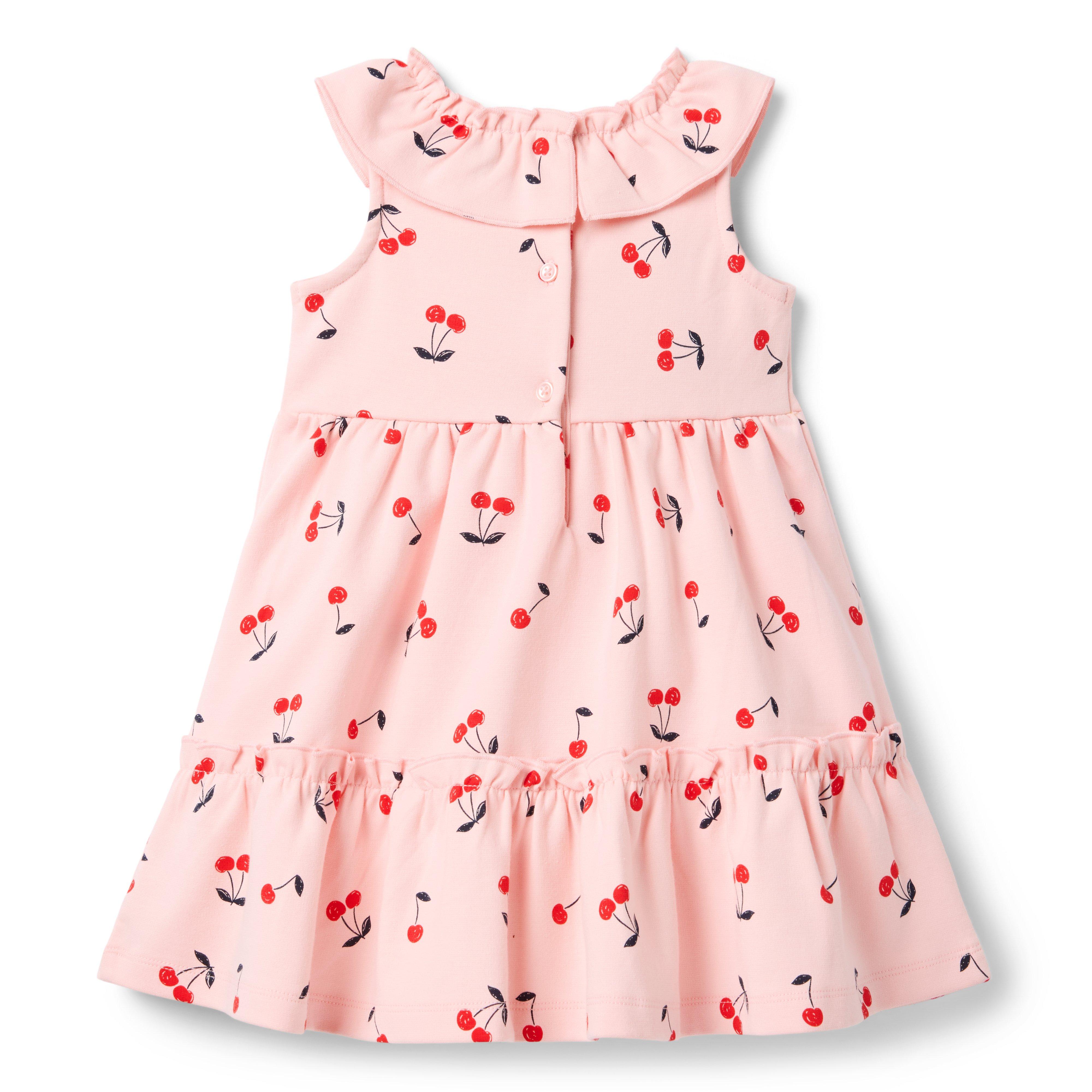 Cherry Ruffle Ponte Dress image number 2